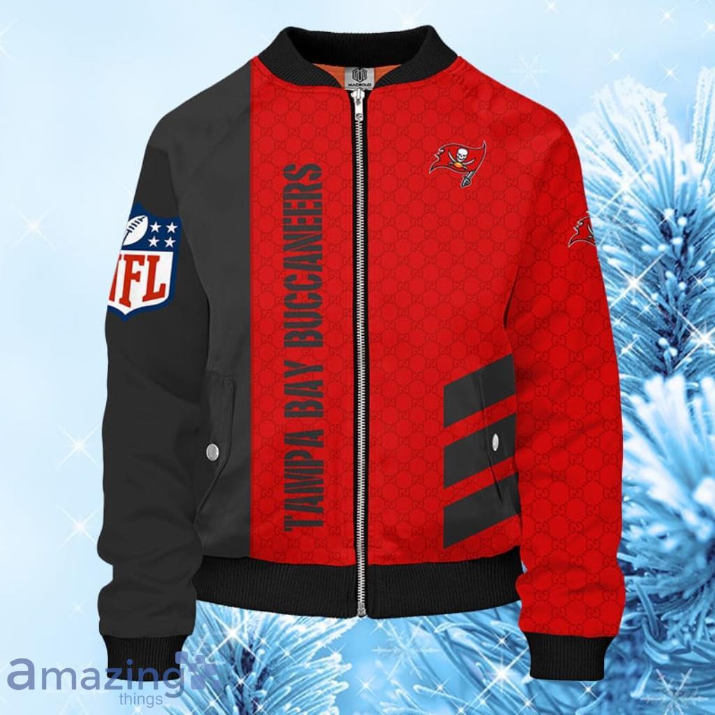 NFL Tampa Bay Buccaneers Red Bomber Jacket 3D