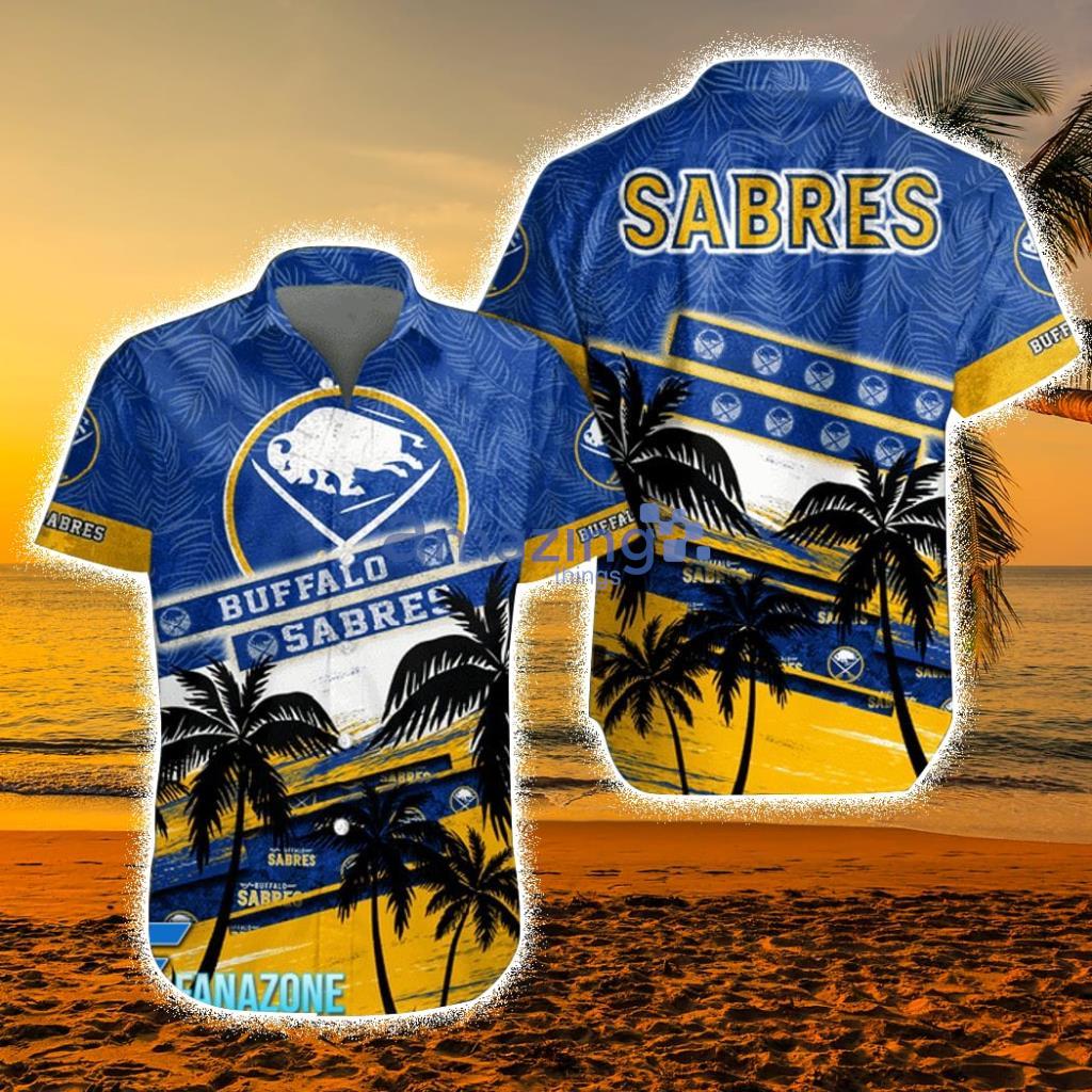 NHL Buffalo Sabres Coconut Tree Beach Aloha Hawaiian Shirt - NHL Buffalo Sabres Coconut Tree Beach Aloha Hawaiian Shirt