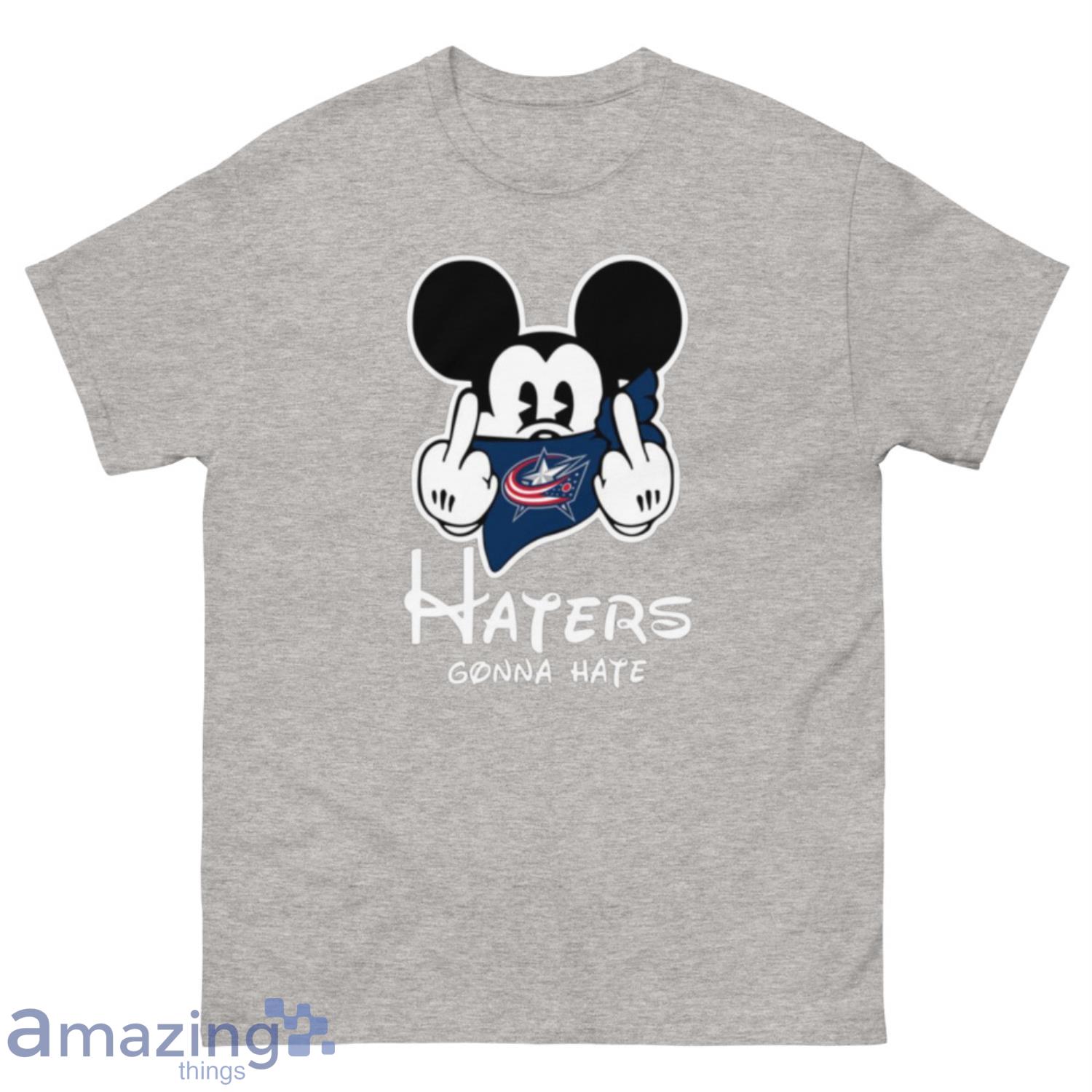 NHL Columbus Blue Jackets Mickey Mouse Disney Hockey T Shirt