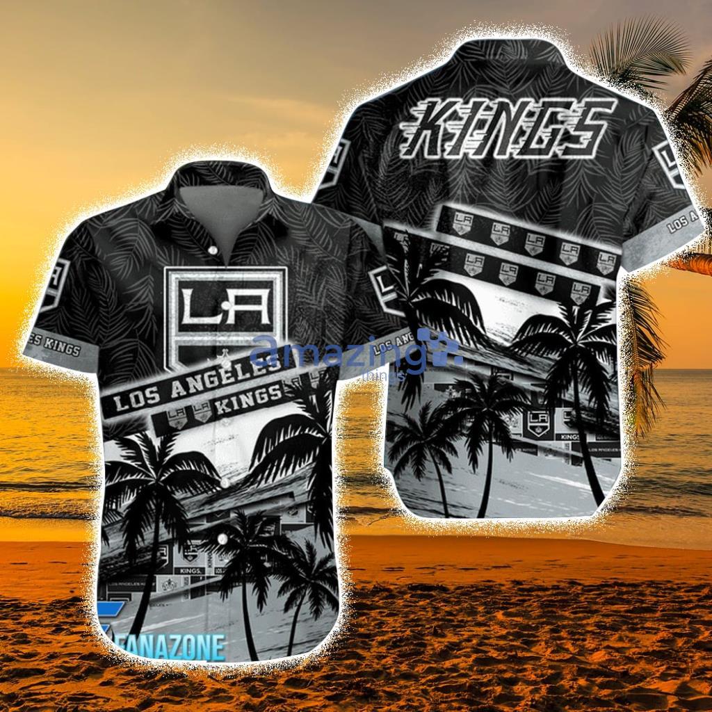 NHL Los Angeles Kings Coconut Tree Beach Aloha Hawaiian Shirt - NHL Los Angeles Kings Coconut Tree Beach Aloha Hawaiian Shirt