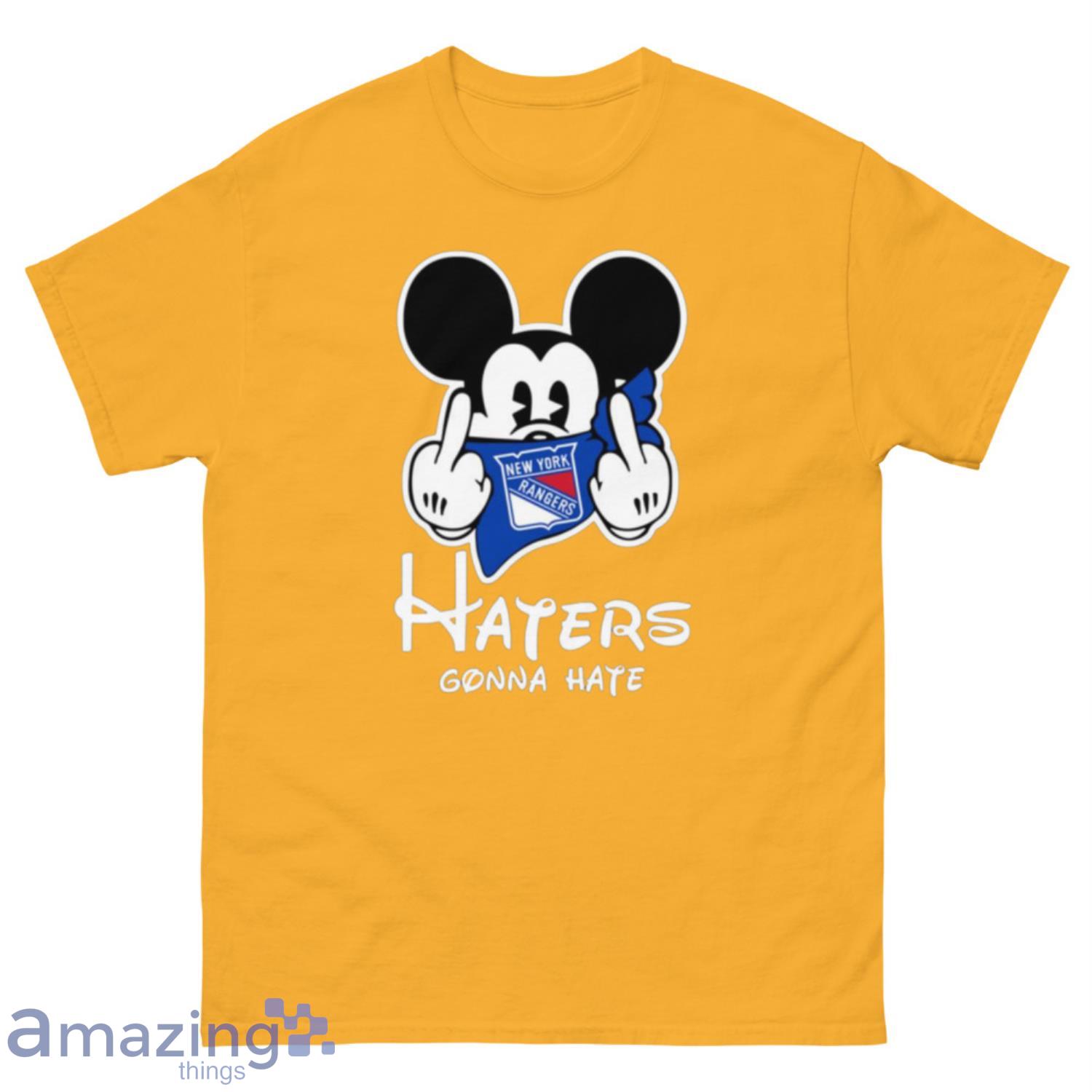 Mickey Mouse 28 Black and Yellow Hockey Jersey