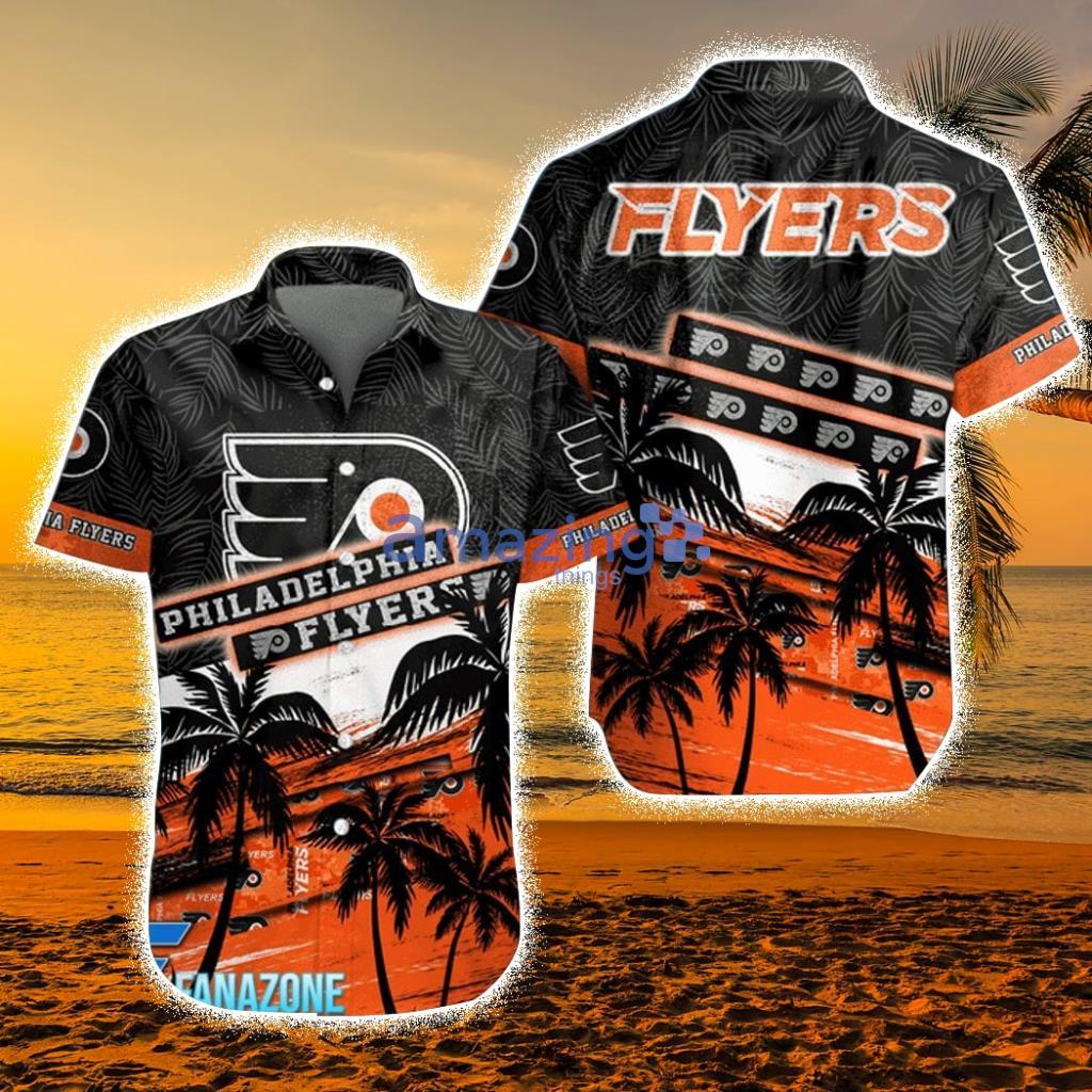 Philadelphia Flyers NHL Coconut Tree And Tropical Pattern Hawaiian