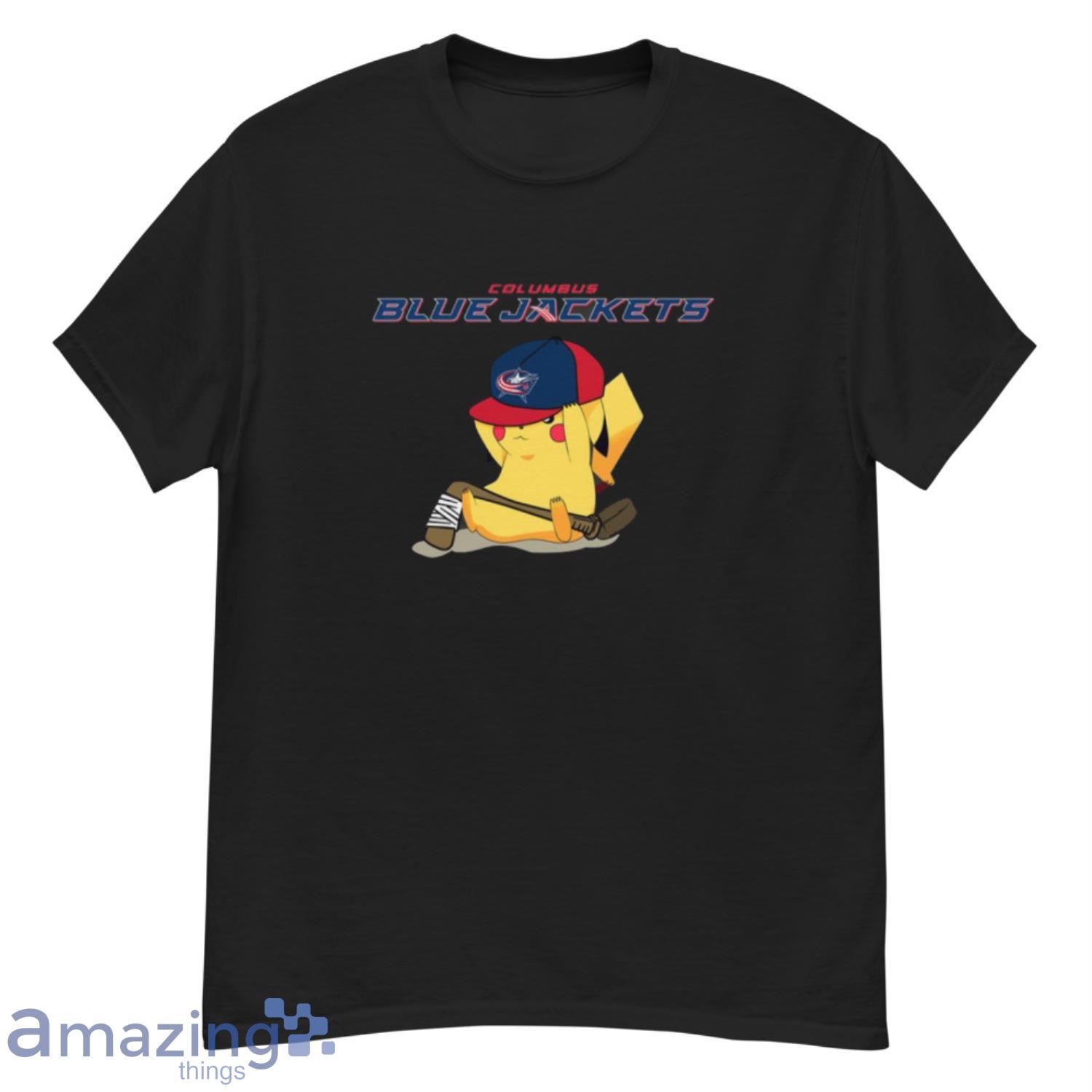 NHL Pikachu Hockey Sports Columbus Blue Jackets T Shirt