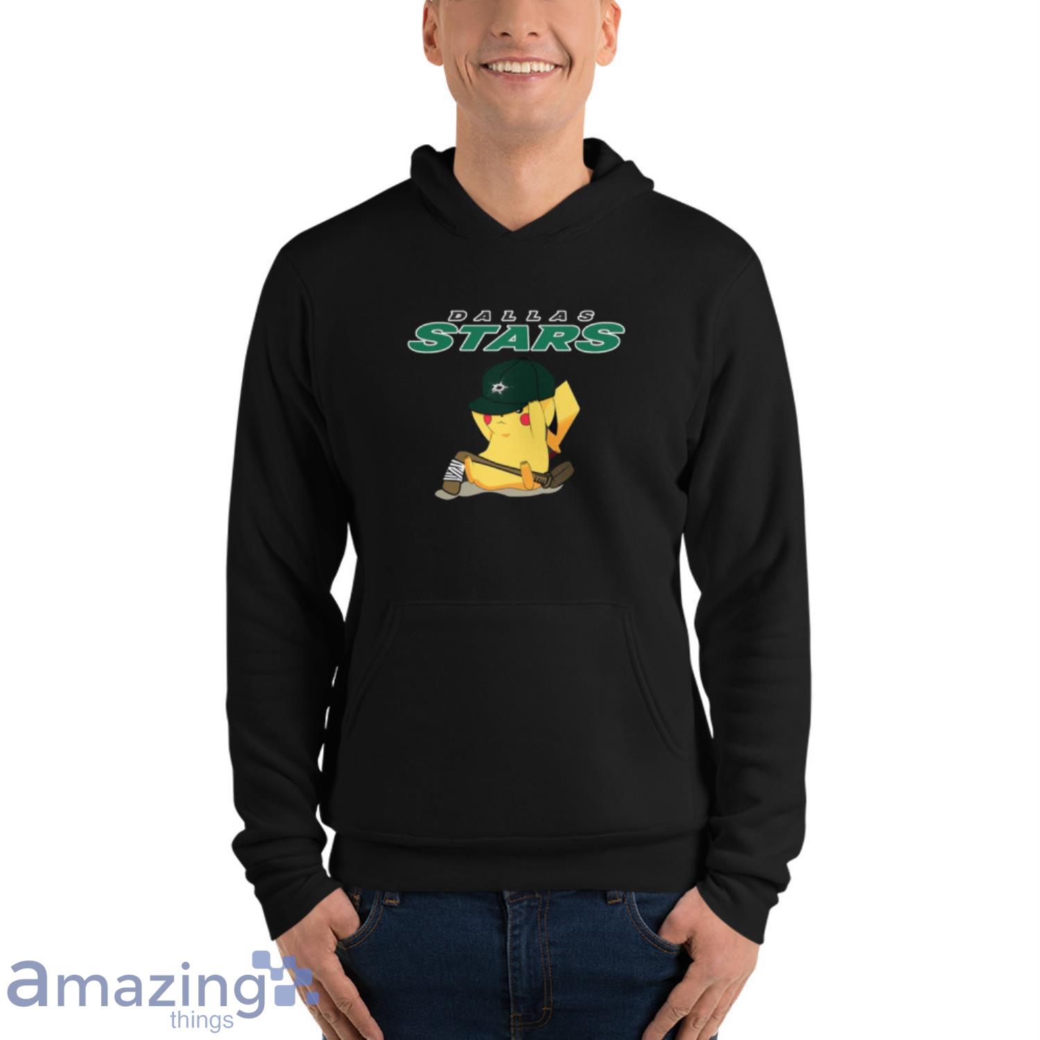 NHL Pikachu Hockey Sports Dallas Stars T Shirt image NHL Pikachu Hockey Sports Dallas Stars T Shirt - Unisex Fleece Pullover Hoodie