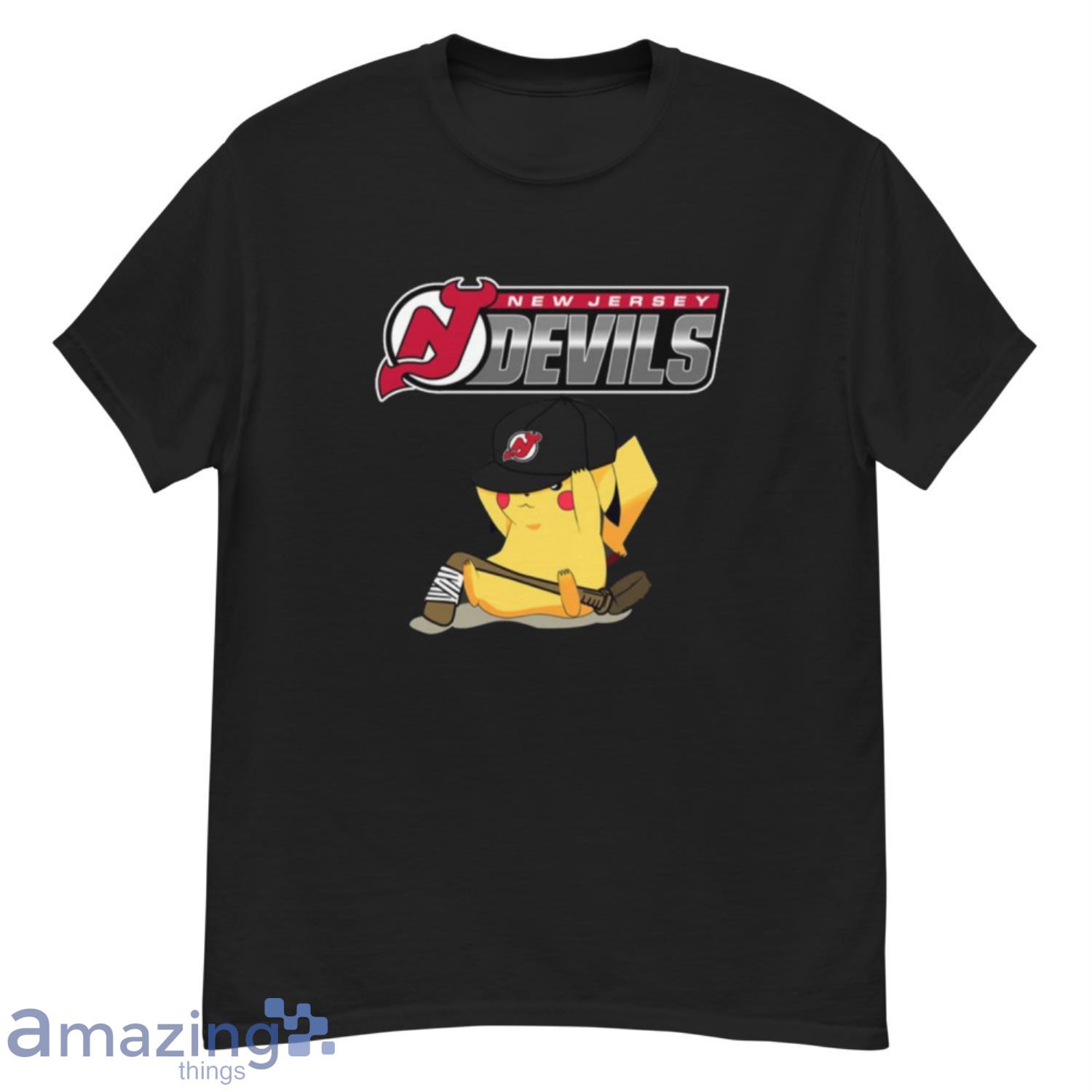 NHL Pikachu Hockey Sports New Jersey Devils T Shirt - YesItCustom