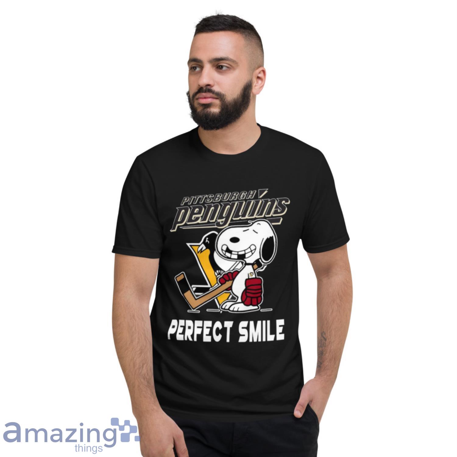 NHL Pittsburgh Penguins Snoopy Perfect Smile The Peanuts Movie Hockey shirt  - Teecheaps