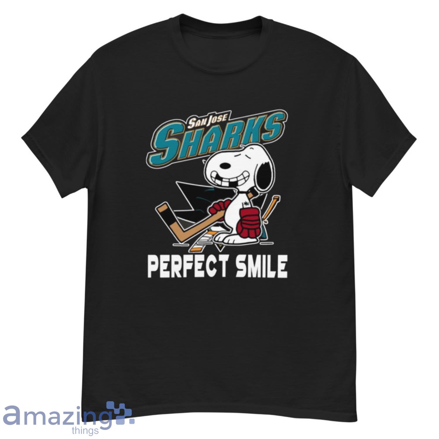 NHL San Jose Sharks Snoopy Perfect Smile The Peanuts Movie Hockey