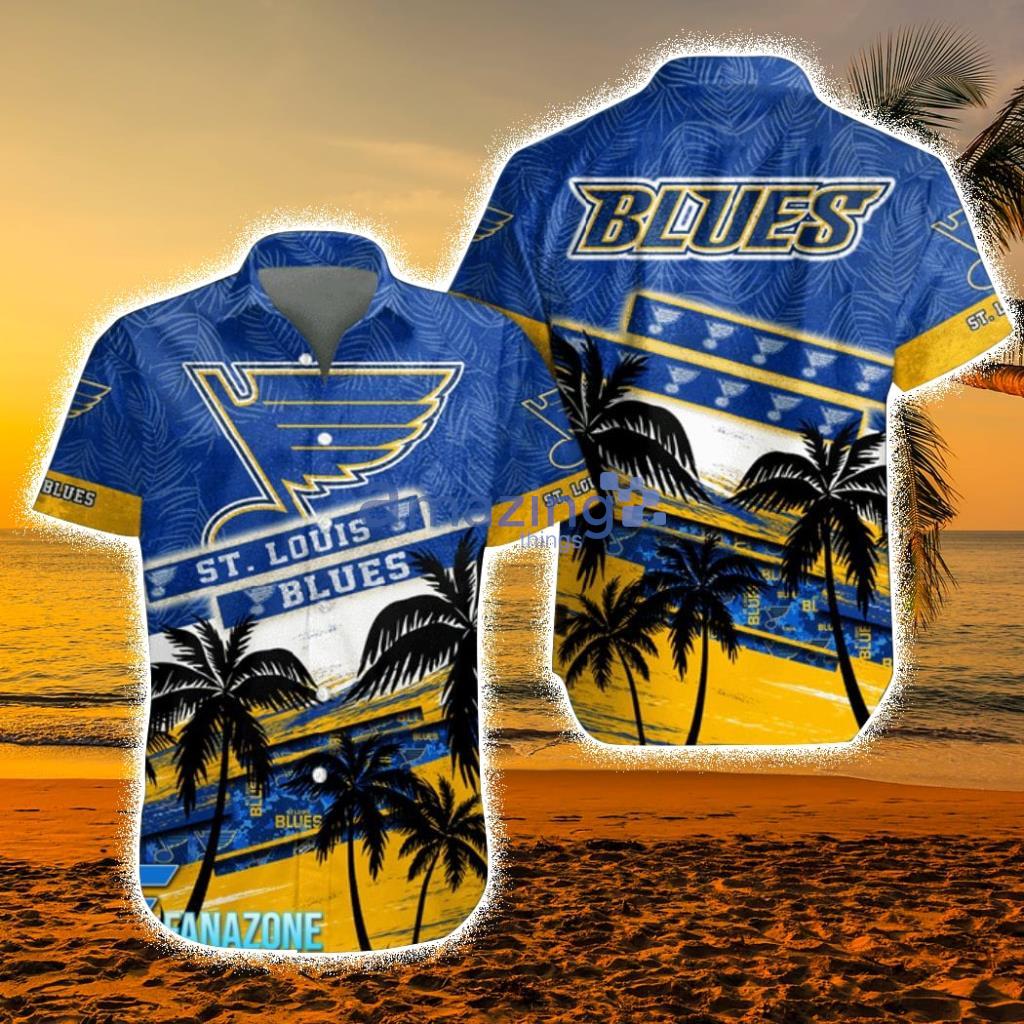 St. Louis Blues NHL Flower Hawaiian Shirt Impressive Gift For Fans