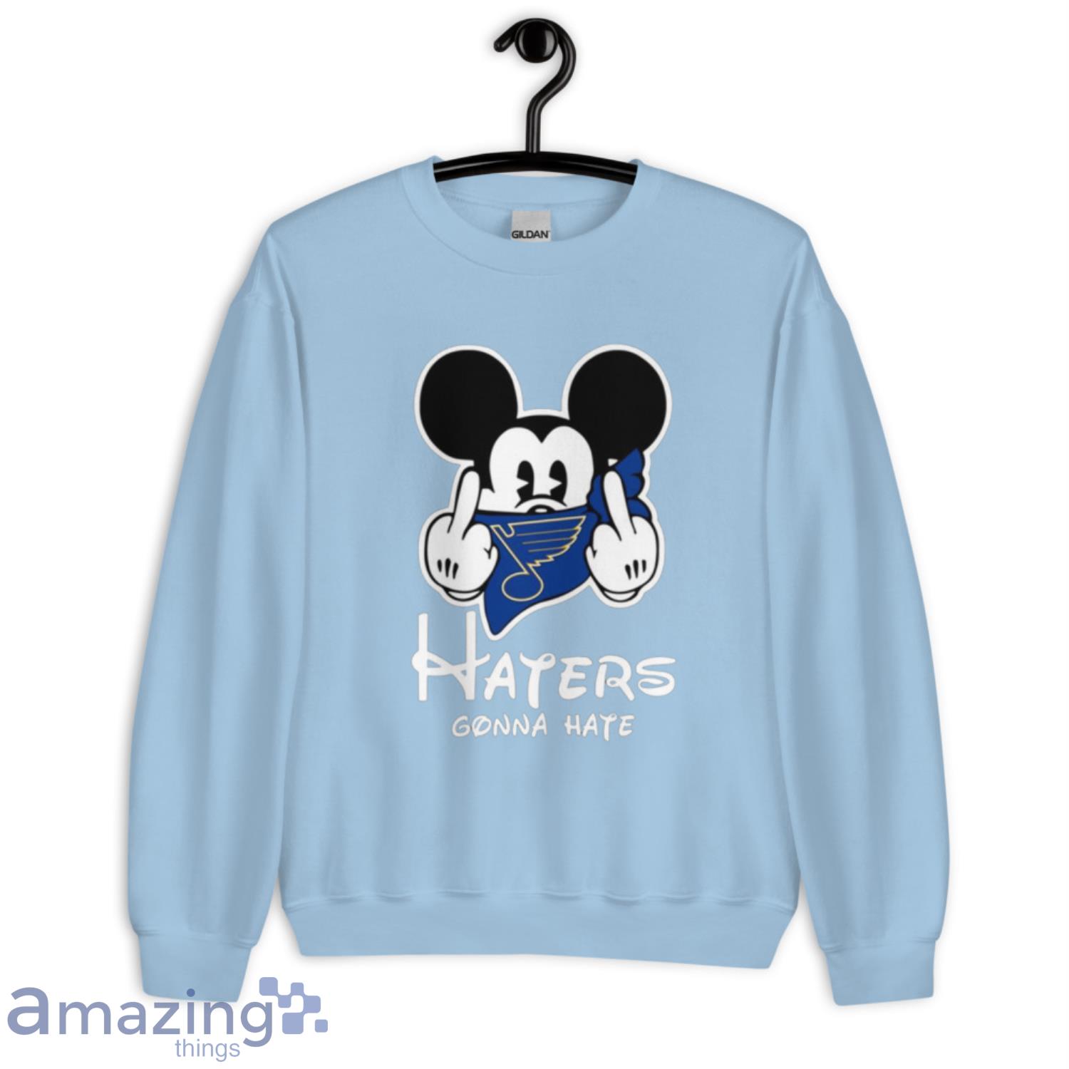 NHL St.Louis Blues Haters Gonna Hate Mickey Mouse Disney Hockey T