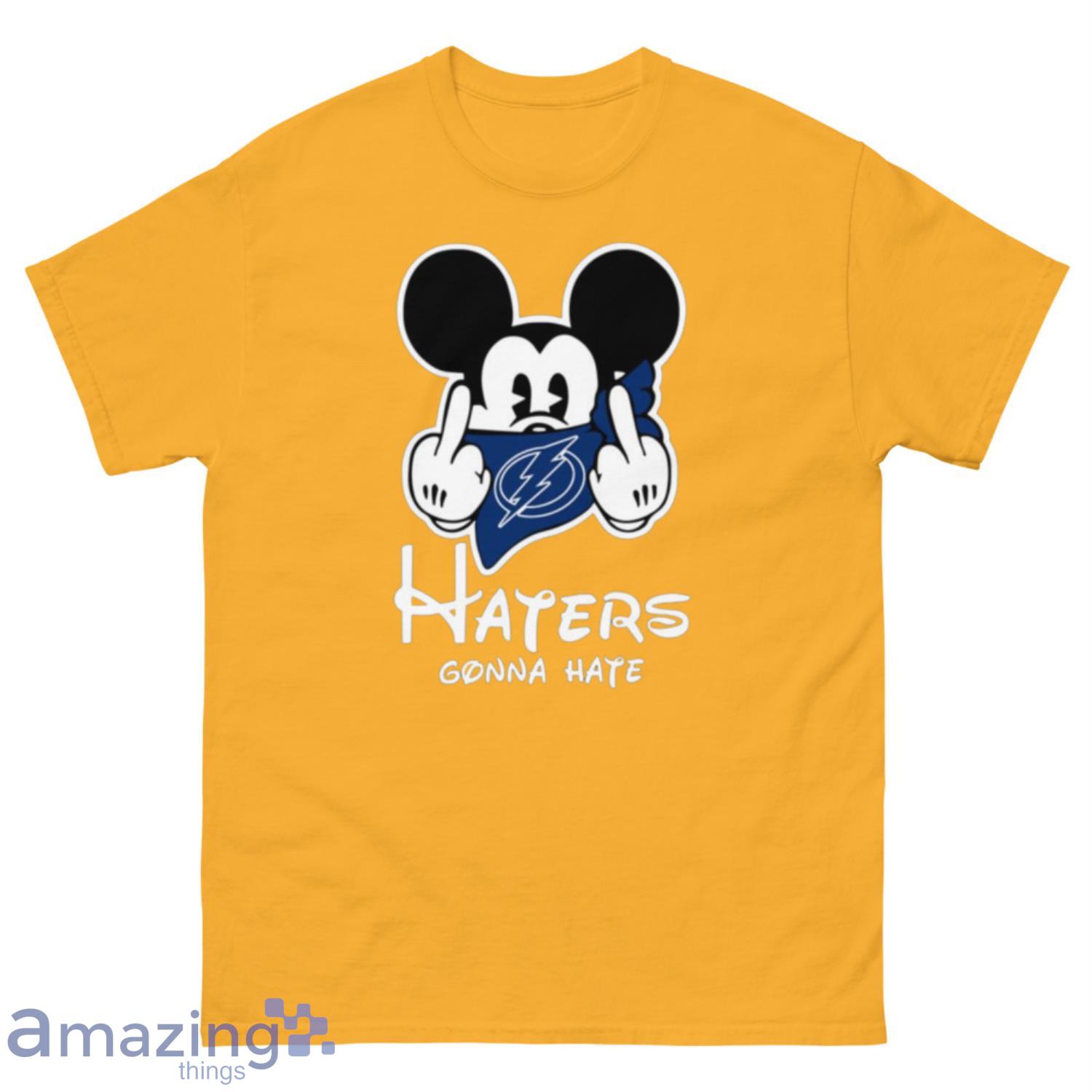 NHL Tampa Bay Lightning Haters Gonna Hate Mickey Mouse Disney Hockey T-Shirt Sweatshirt Hoodie - 500 Men’s Classic Tee Gildan-1