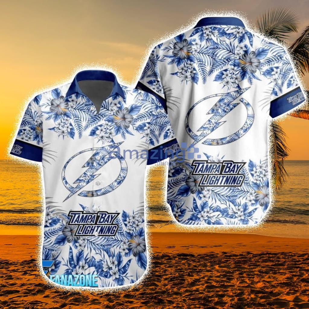 NHL Tampa Bay Lightning Coconut Tree Beach Hawaiian Shirt