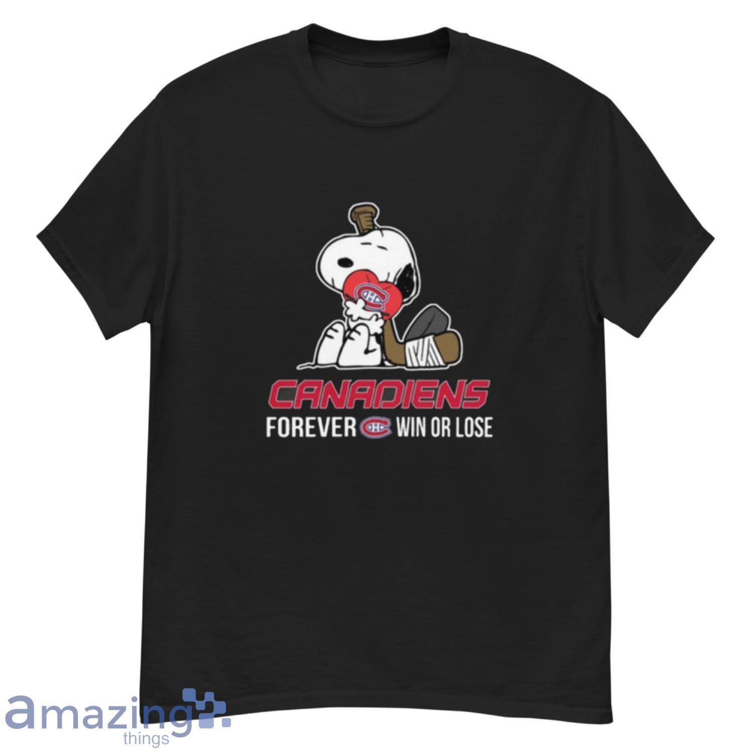 NHL The Peanuts Movie Snoopy Forever Win Or Lose Hockey Montreal Canadiens T Shirt - G500 Men’s Classic T-Shirt NHL The Peanuts Movie Snoopy Forever Win Or Lose Hockey Montreal Canadiens T Shirt - G500 Men’s Classic T-Shirt