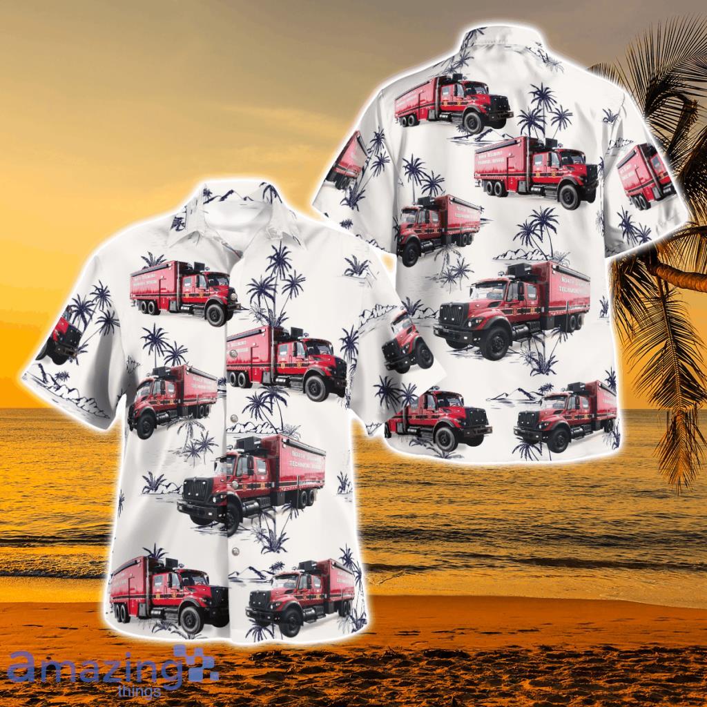 North Bellmore Volunteer Fire Department, New York Hawaiian Shirt - North Bellmore Volunteer Fire Department, New York Hawaiian Shirt