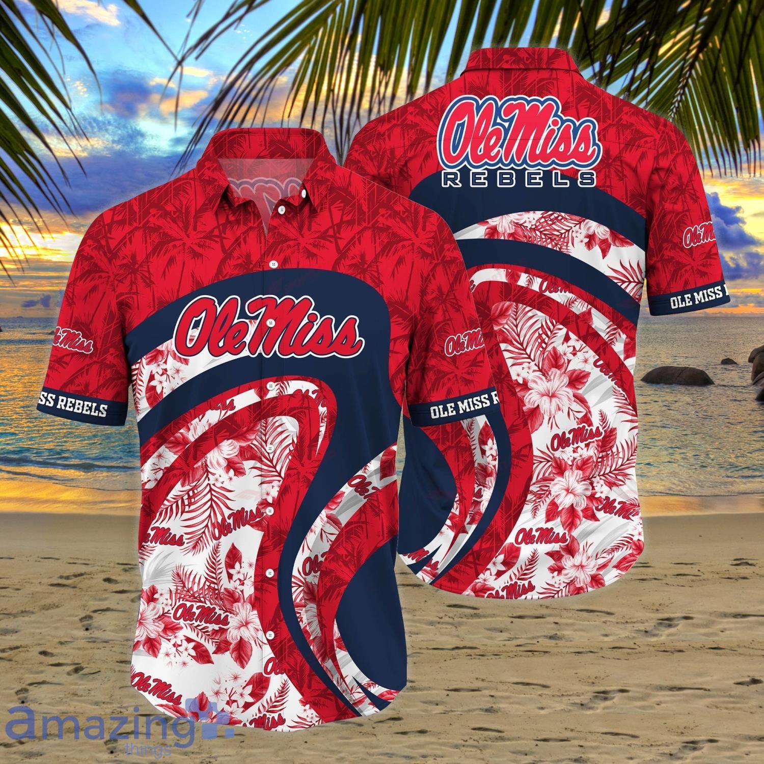 Ole Miss Rebels NCAA Sport Fans Tropical Hawaiian Shirt Summer Gift Product Photo 1