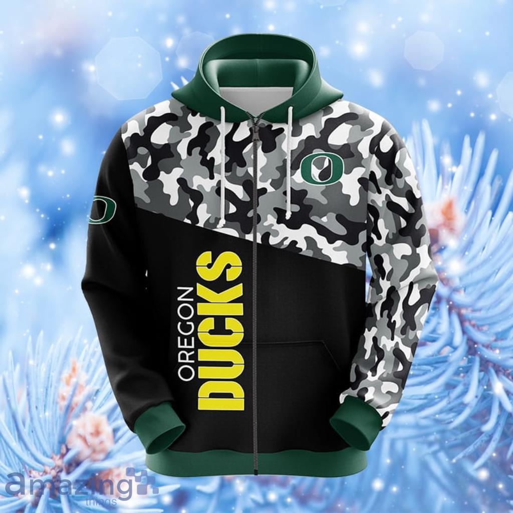 Vintage Oregon Ducks Hoodie 3D Steelers Oregon Ducks Gift