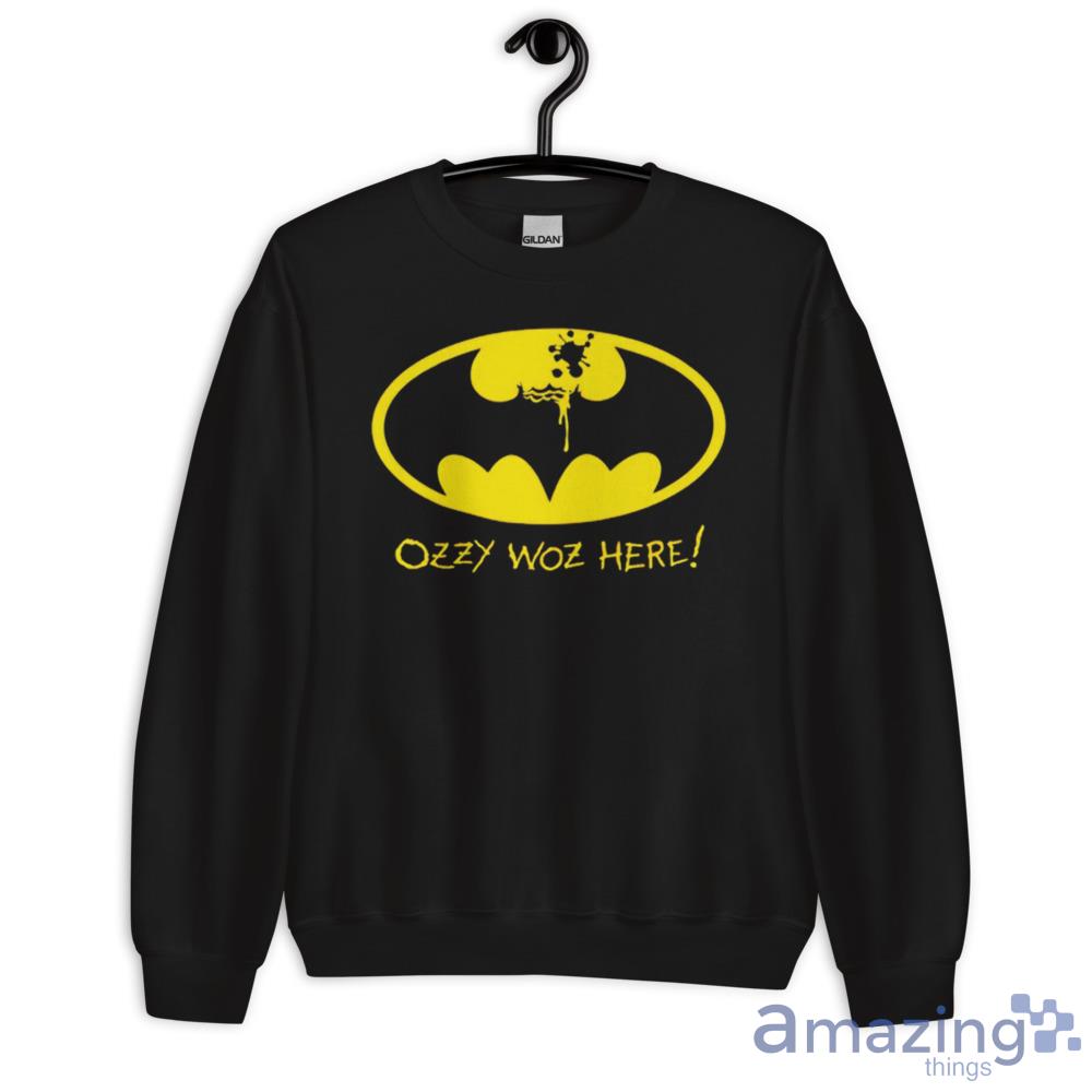 Ozzy Woz Here Batman Logo Trending T Shirt For Men And Women image Ozzy Woz Here Batman Logo Trending T-Shirt For Men And Women - Unisex Crewneck Sweatshirt
