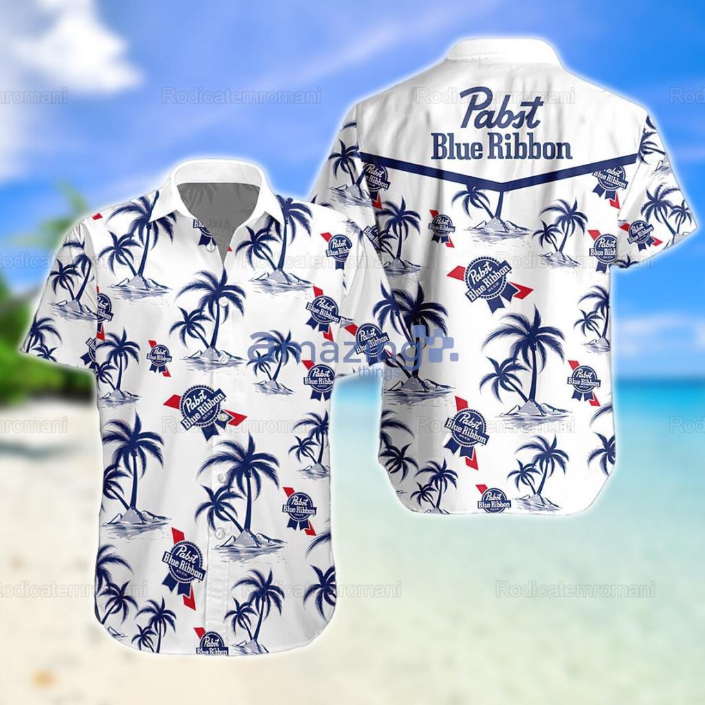 Pabst Blue Ribbon Hawaiian Shirt Beach Gift For Friend