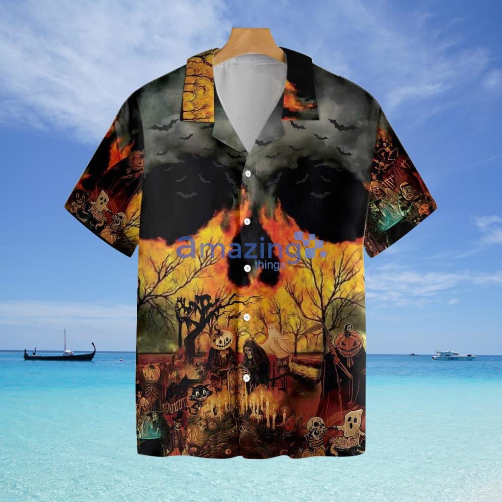 Party At Halloween Night Hawaiian Shirt - Party At Halloween Night Hawaiian Shirt