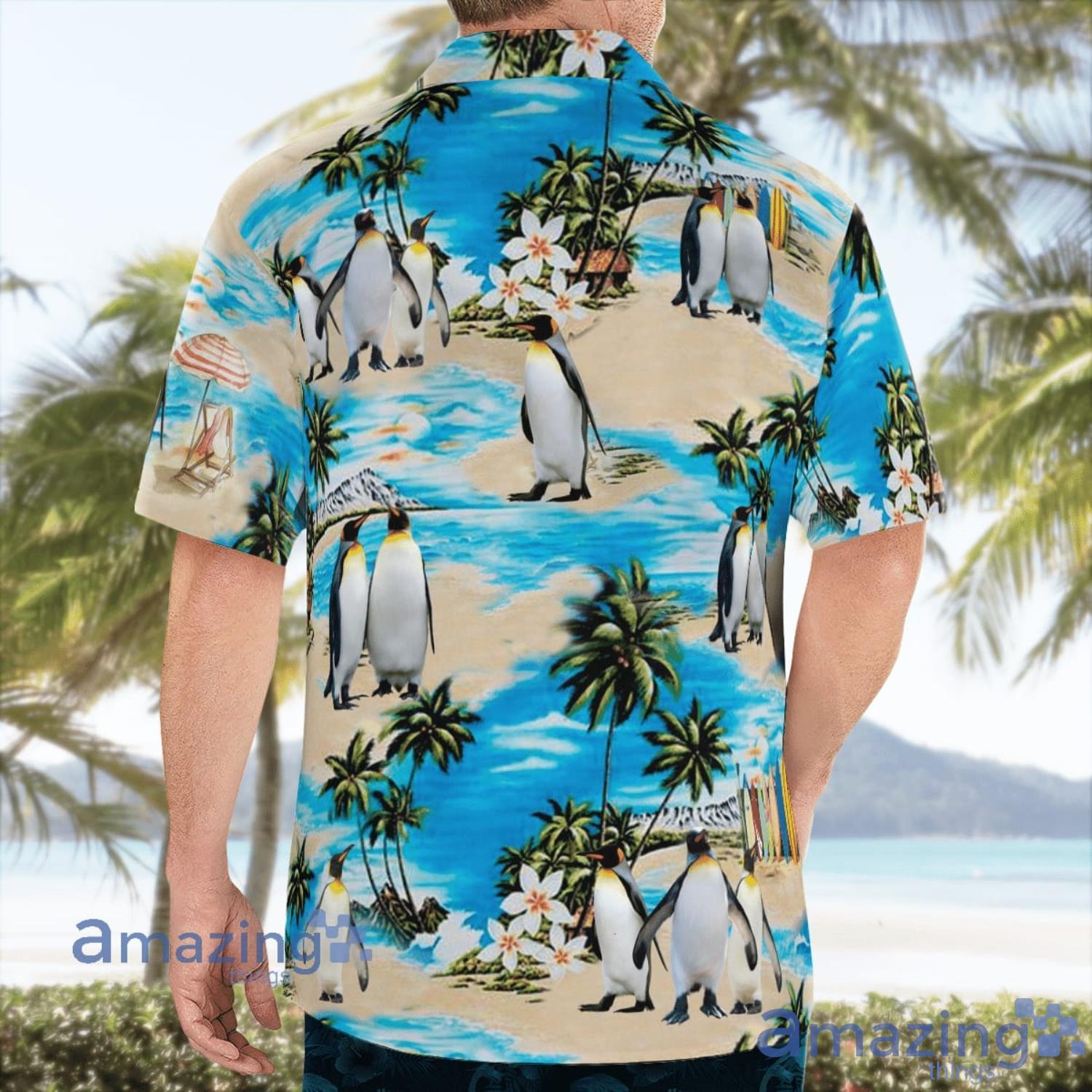 Penguins Tropical Aloha Short Sleeve Hawaiian Shirt Summer Gift Product Photo 1