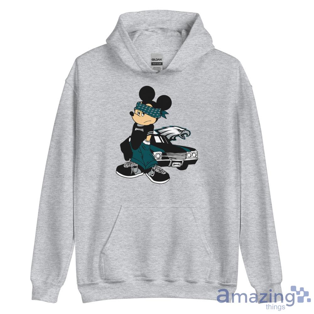 Mickey Gangster And Car Philadelphia Eagles T-Shirt - Cruel Ball