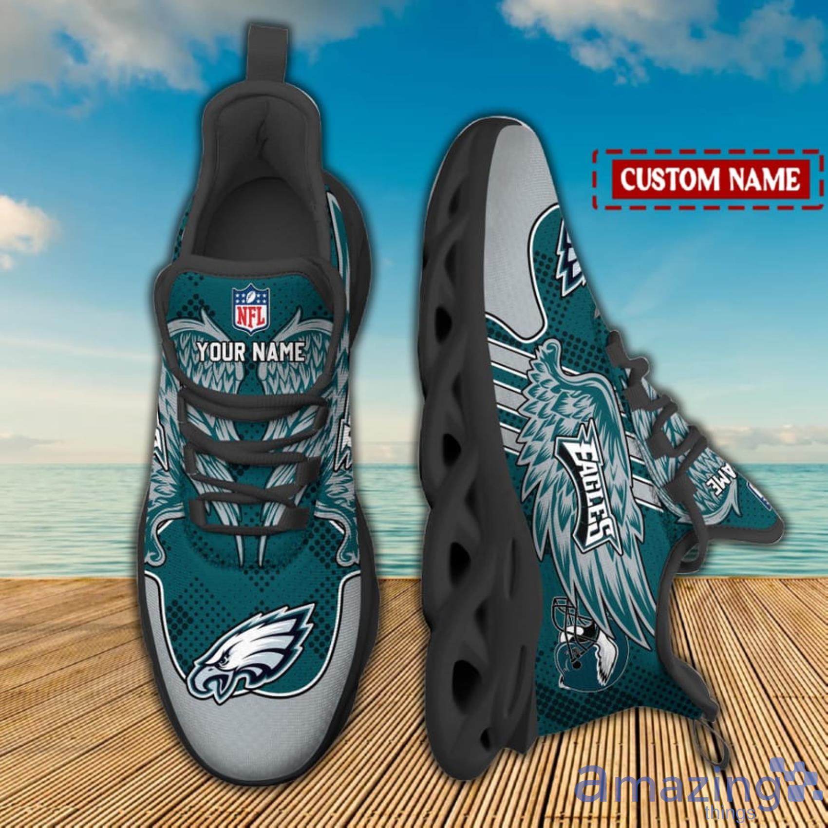 Philadelphia Eagles NFL Air Cushion Shoes Custom Name Men Women