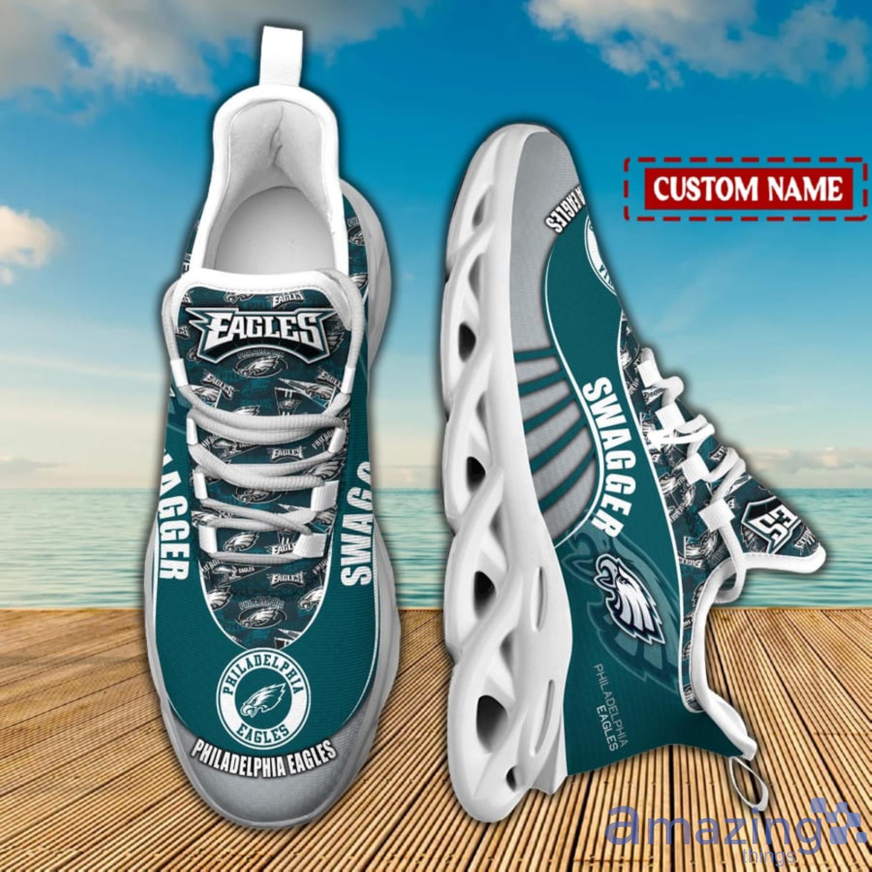 Philadelphia Eagles Football Custom Skate Shoes Gift For Nfl Fans