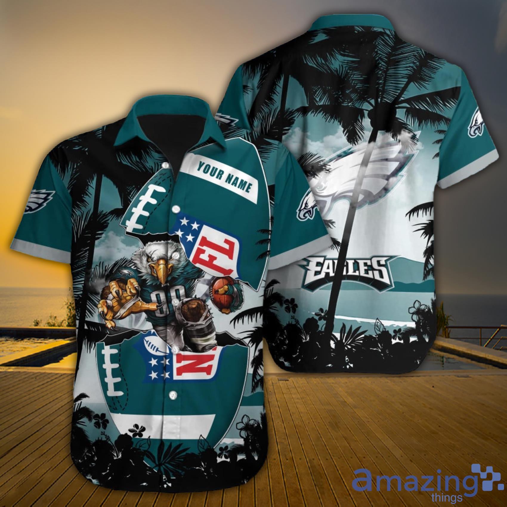 Philadelphia Eagles NFL Custom Name Hawaiian Shirt