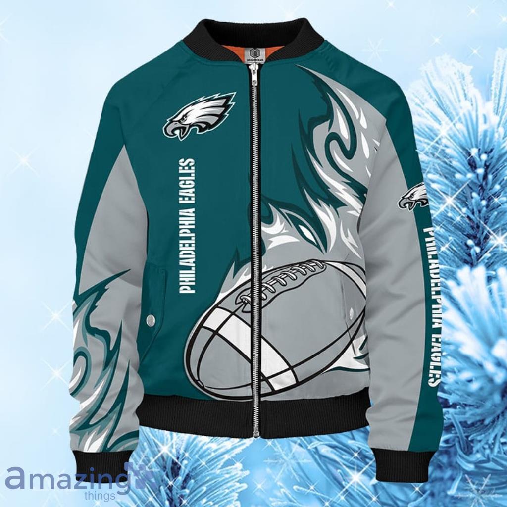 Philadelphia Eagles NFL Green Bomber Jacket 3D