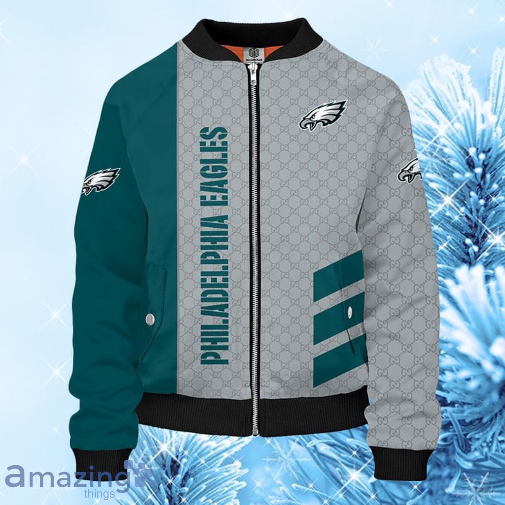 Philadelphia Eagles NFL Green Unisex Bomber Jacket 3D - Philadelphia Eagles NFL Green Unisex Bomber Jacket 3D