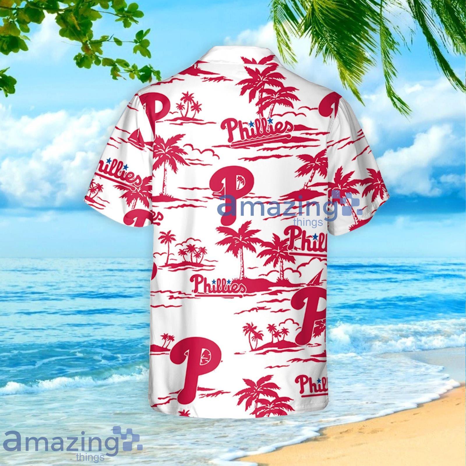 Philadelphia Phillies Vintage Sea Island Pattern Hawaiian Shirt And Shorts  Gift For Summer