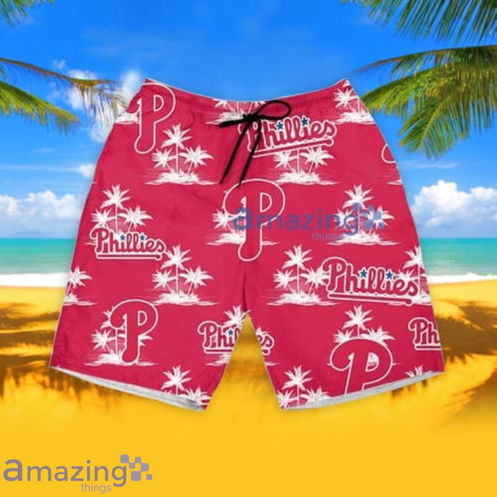 Philadelphia Phillies Hawaiian Shirt Coconut Island Pattern