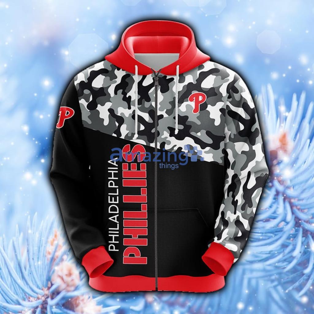 MLB Philadelphia Phillies Red Hoodie, Zip Hoodie 3D All Over Print