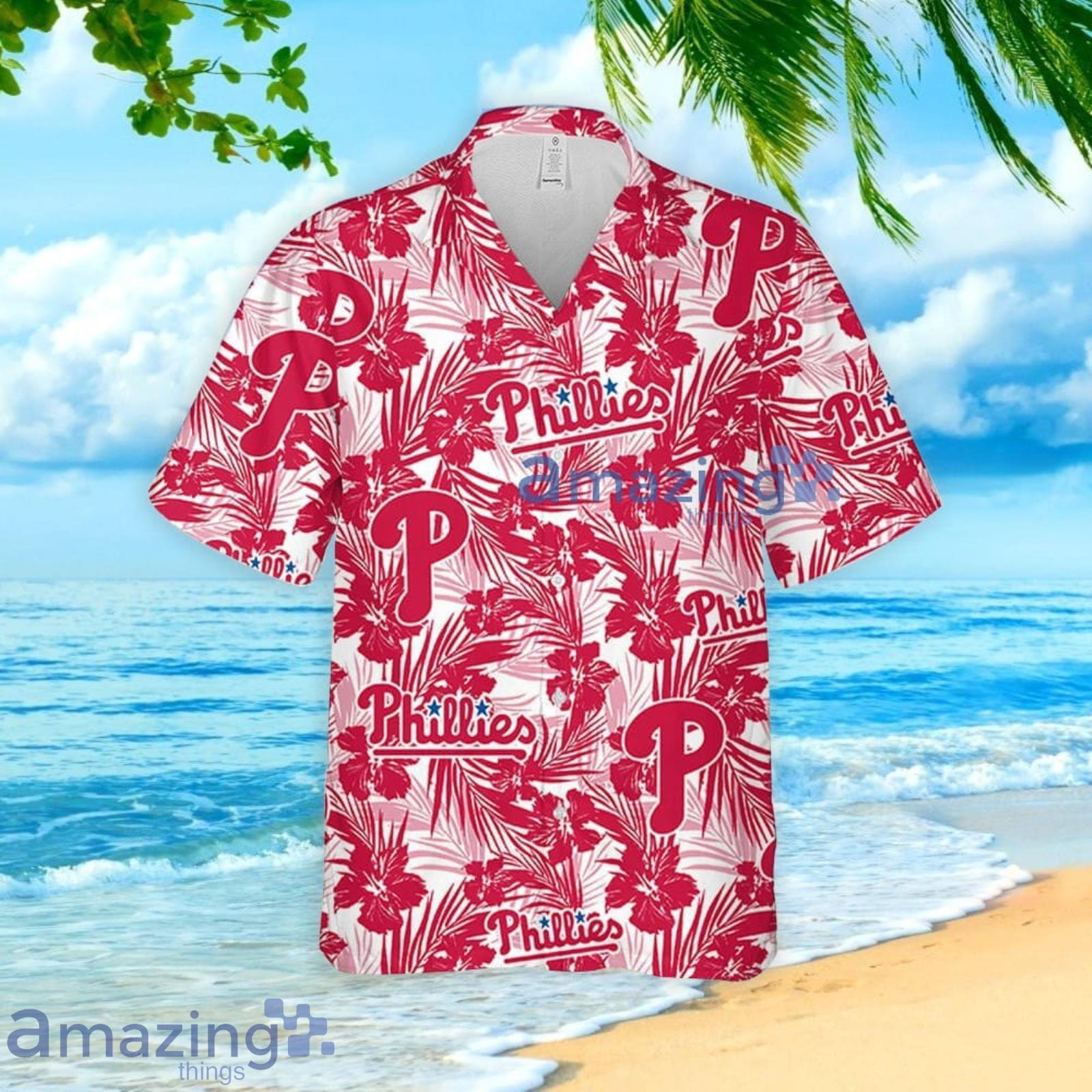 Philadelphia Phillies Tropical Floral Hawaiian Shirt - Nouvette