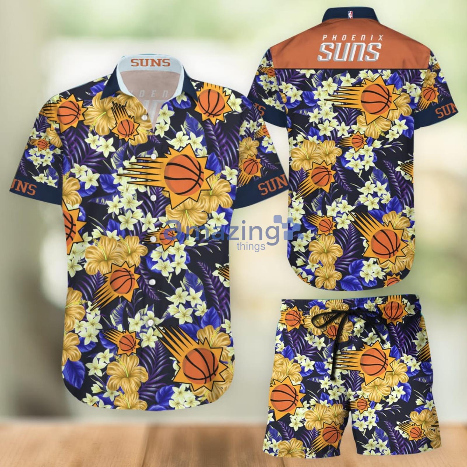 Phoenix Suns Aloha Combo Hawaiian Shirt And Shorts Gift For Summer Vacation Product Photo 1