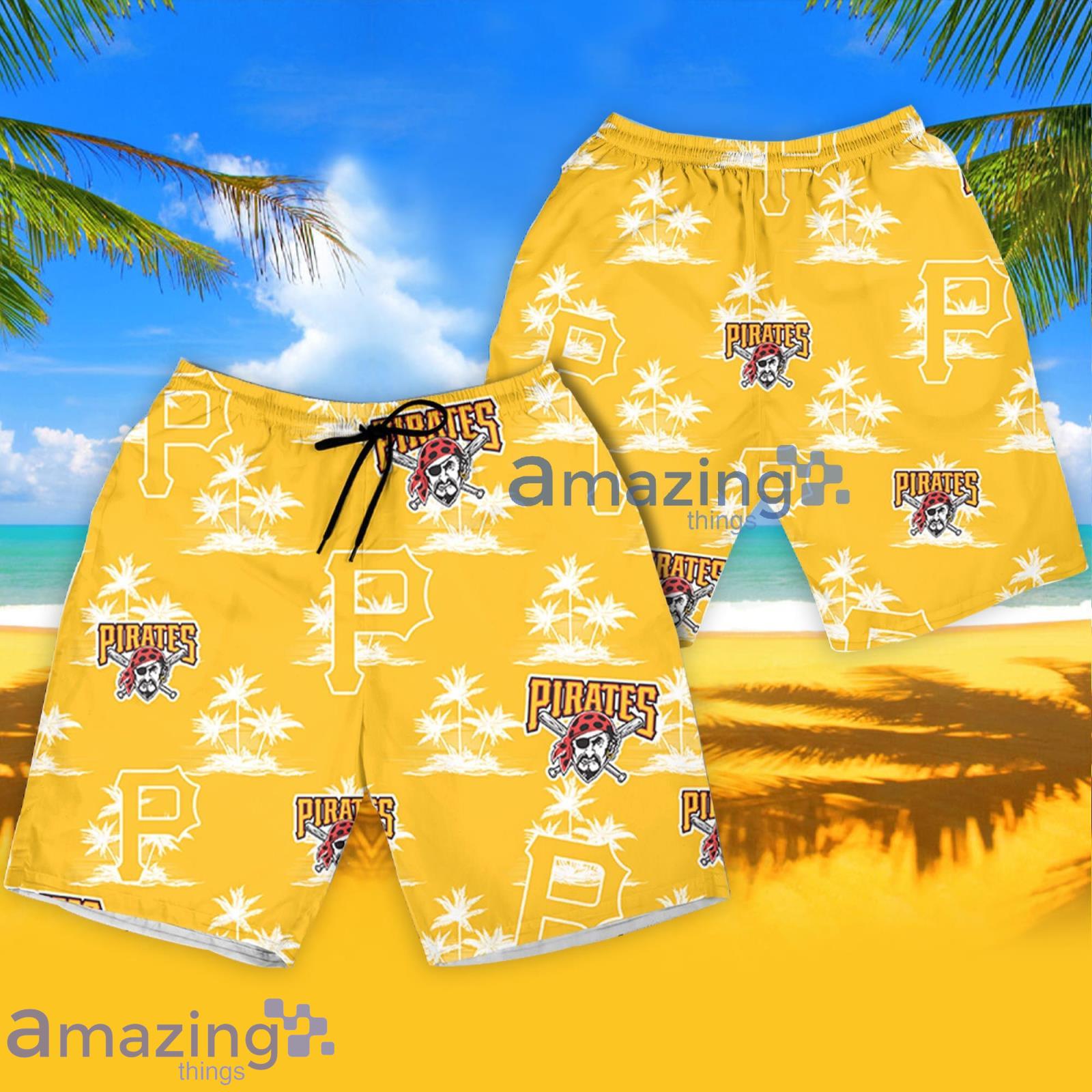 Pittsburgh Pirates Hawaiian Shirt Coconut Island Pattern, Vacation