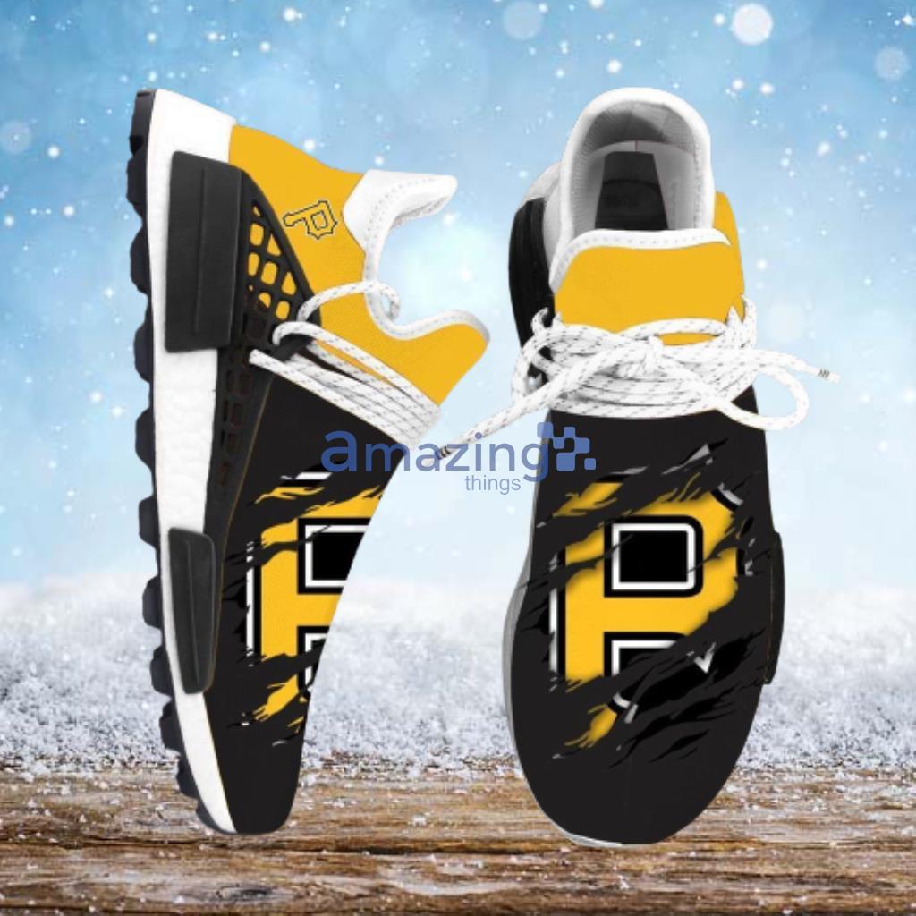Pittsburgh Pirates MLB NMD Human Race Shoes Running Sneakers - Pittsburgh Pirates MLB NMD Human Race Shoes Running Sneakers