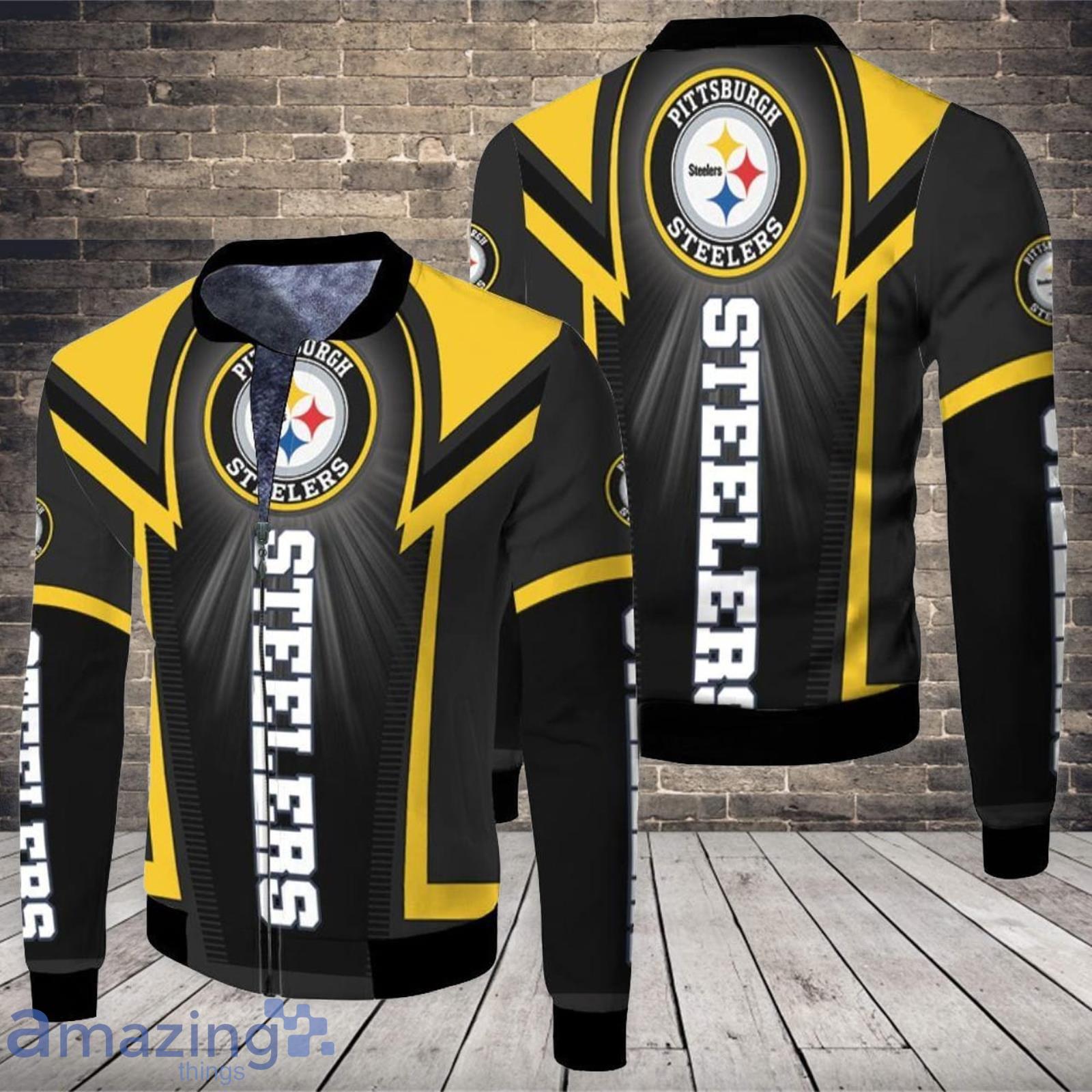 Pittsburgh Steelers For Fans Fleece Bomber Jacket Product Photo 1