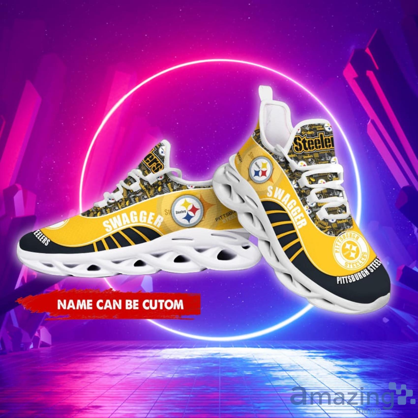 Pittsburgh Steelers NFL Custom Name Max Soul Shoes Special Gift