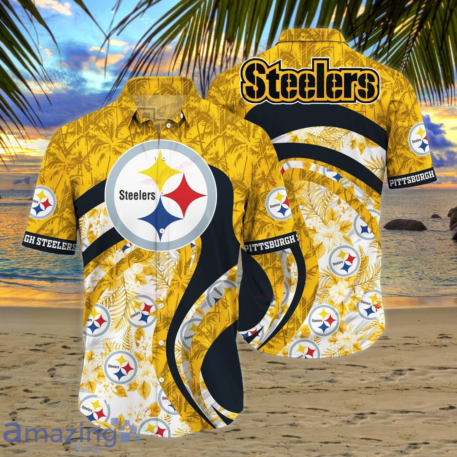 Beach Shirt NFL Pittsburgh Steelers Tropical Hawaiian Shirt 