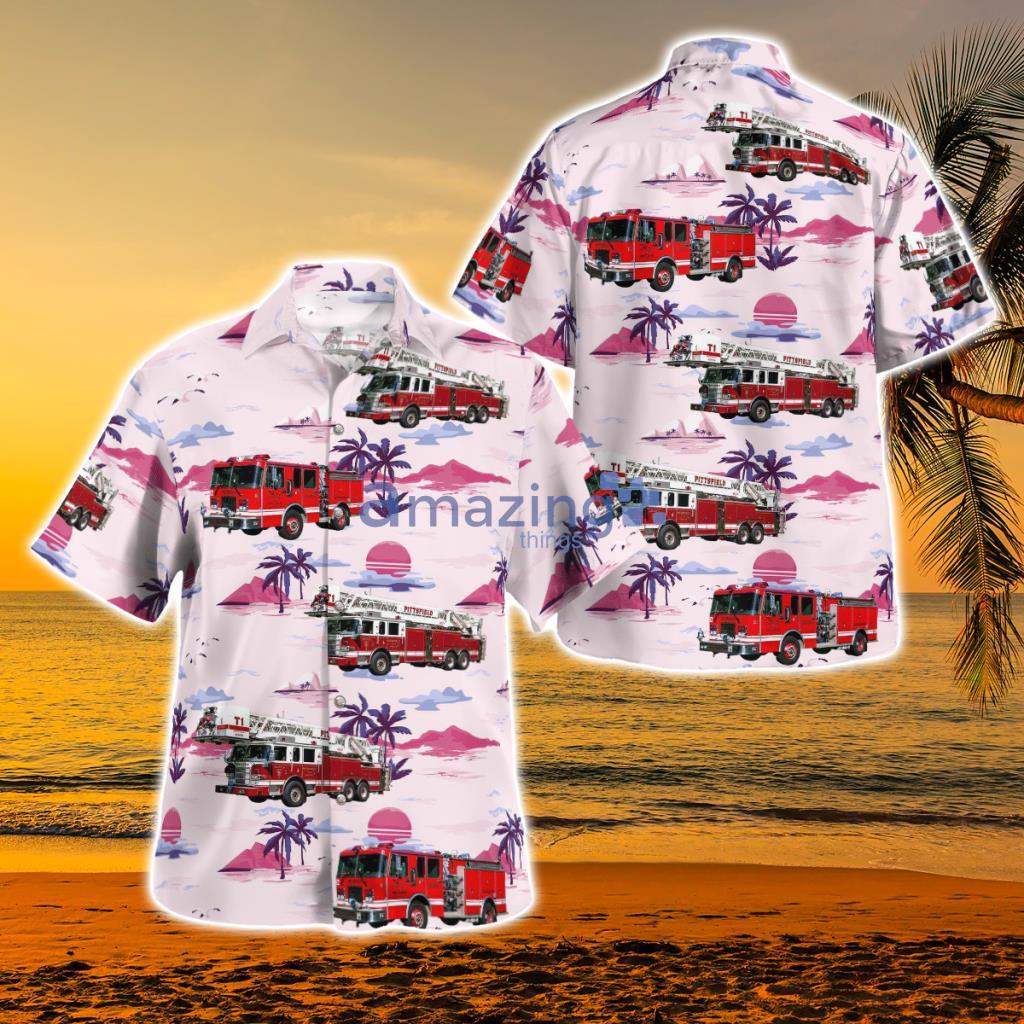 Pittsfield, Massachusetts, Pittsfield Fire Department Hawaiian Shirt - Pittsfield, Massachusetts, Pittsfield Fire Department Hawaiian Shirt