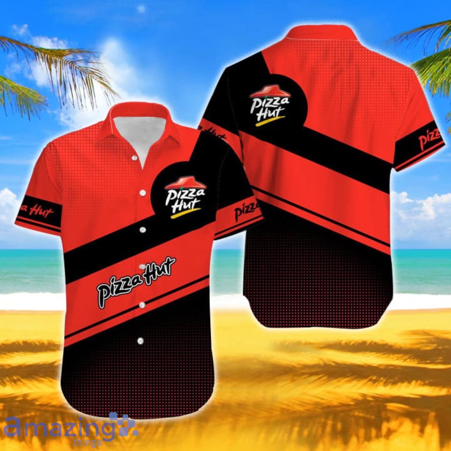 Pizza Hut Hawaiian Shirt For Men And Women Product Photo 1