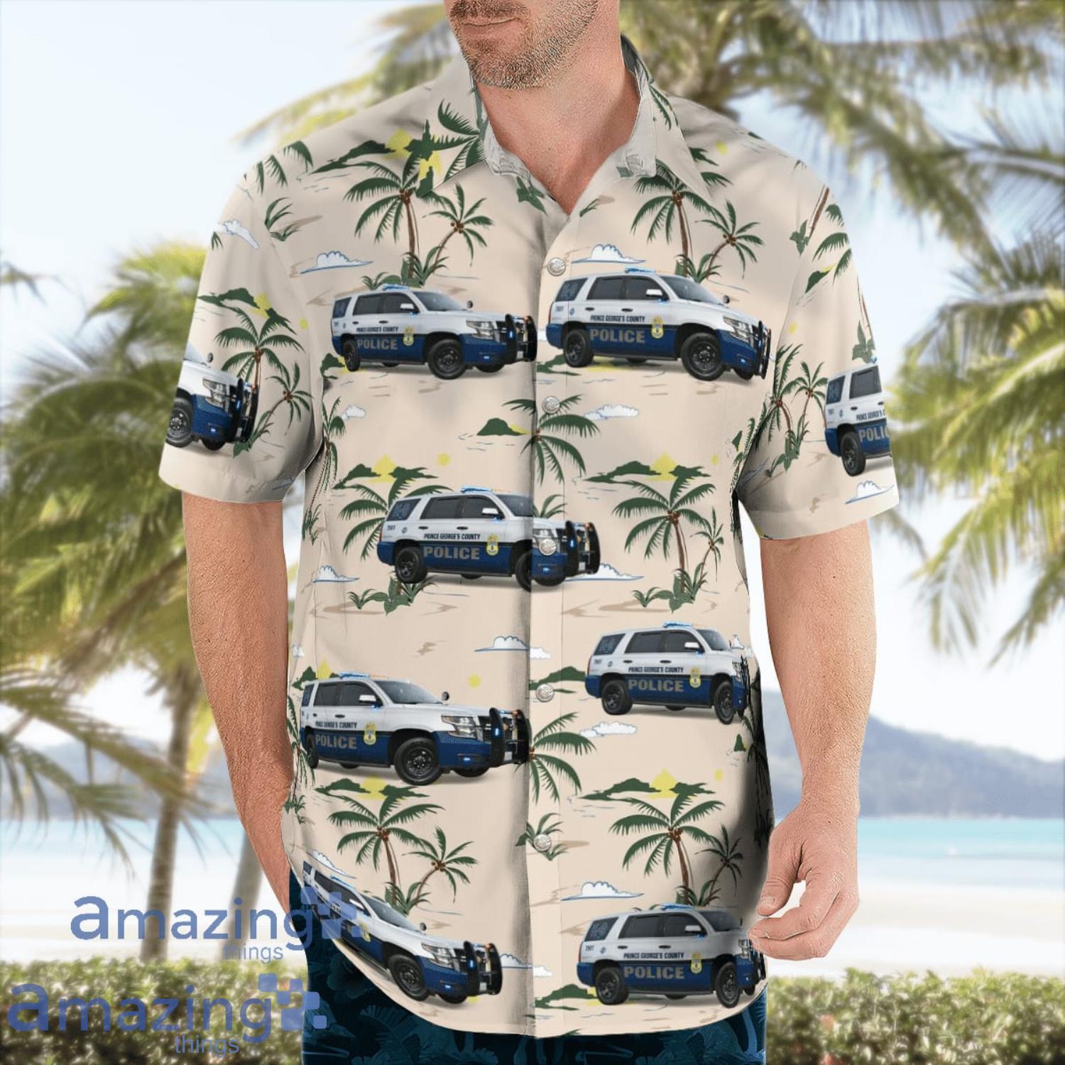 Police Aloha Short Sleeve Hawaiian Shirt Summer Gift image Police Aloha Short Sleeve Hawaiian Shirt Summer Gift Product Photo 4