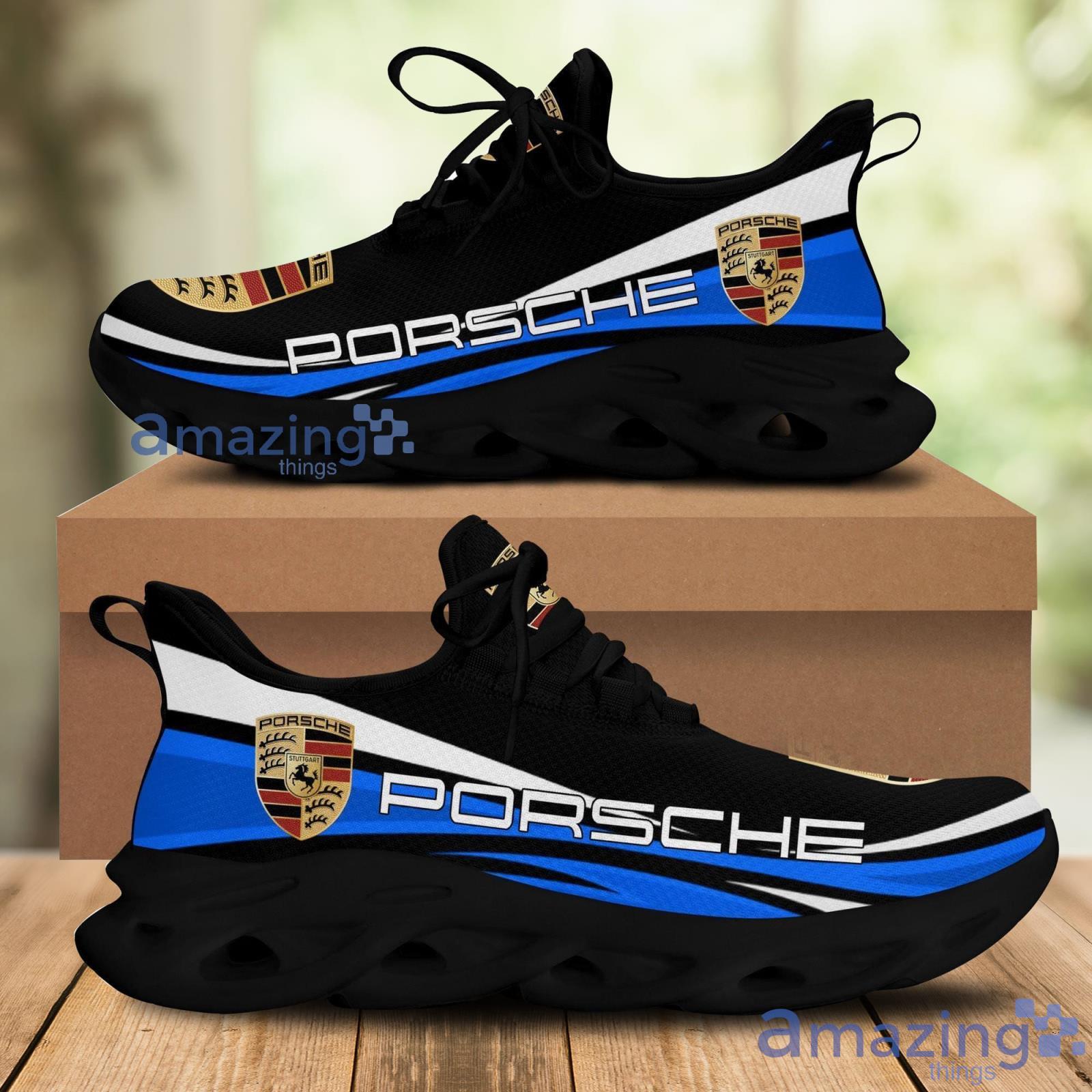 Porsche Blue Black Chunky Running Sneakers Max Soul Shoes Sport Gift For Men And Women Product Photo 1