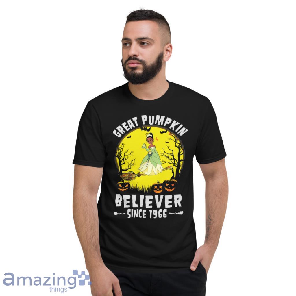 Princess And The Frog Great Pumpkin Believer Since 1966 Halloween Shirt image Princess And The Frog Great Pumpkin Believer Since 1966 Halloween Shirt - Short Sleeve T-Shirt