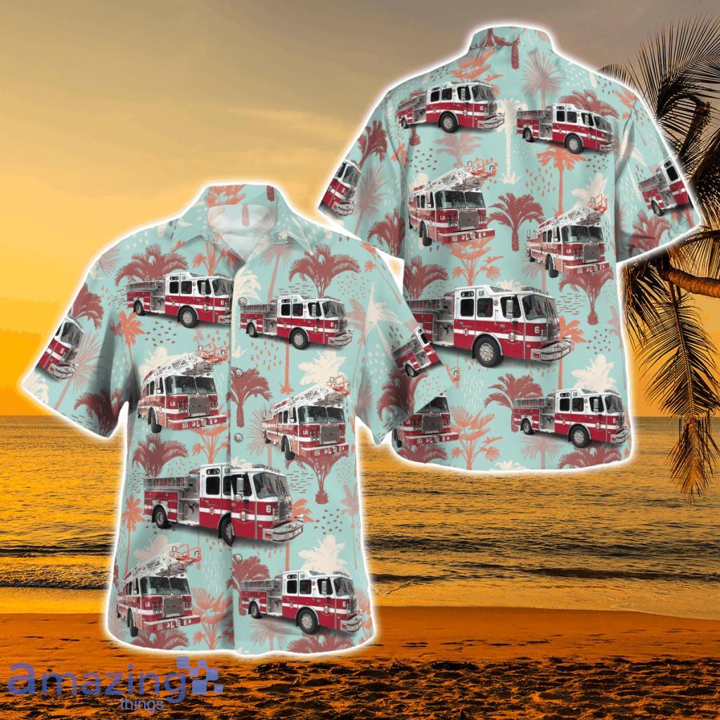 Providence Fire Department - Engine 6, Rescue 2 Hawaiian Shirt - Providence Fire Department - Engine 6, Rescue 2 Hawaiian Shirt