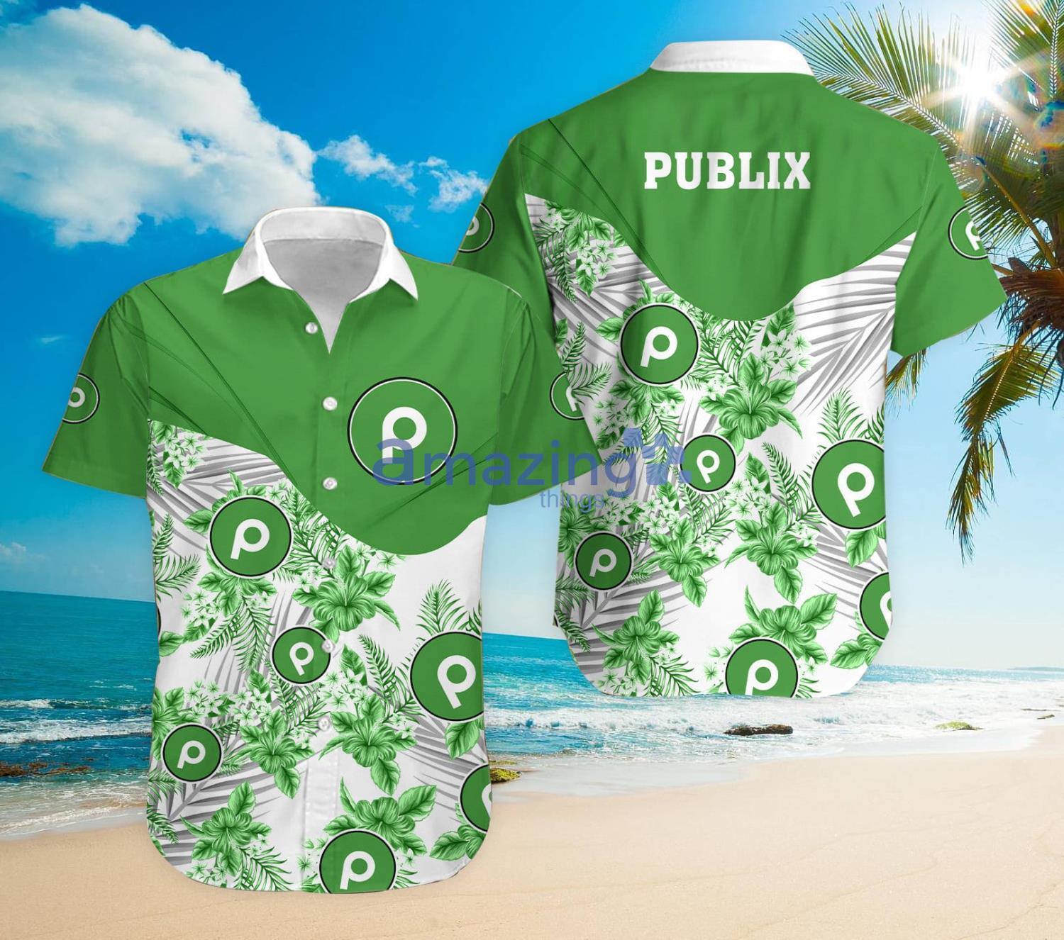 Publix Flower Pattern Aloha Hawaiian Shirt Product Photo 1