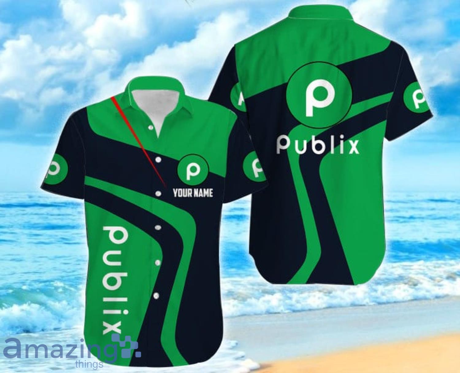 Publix Short Sleeve Custom Name Hawaiian Shirt For Men And Women Product Photo 1