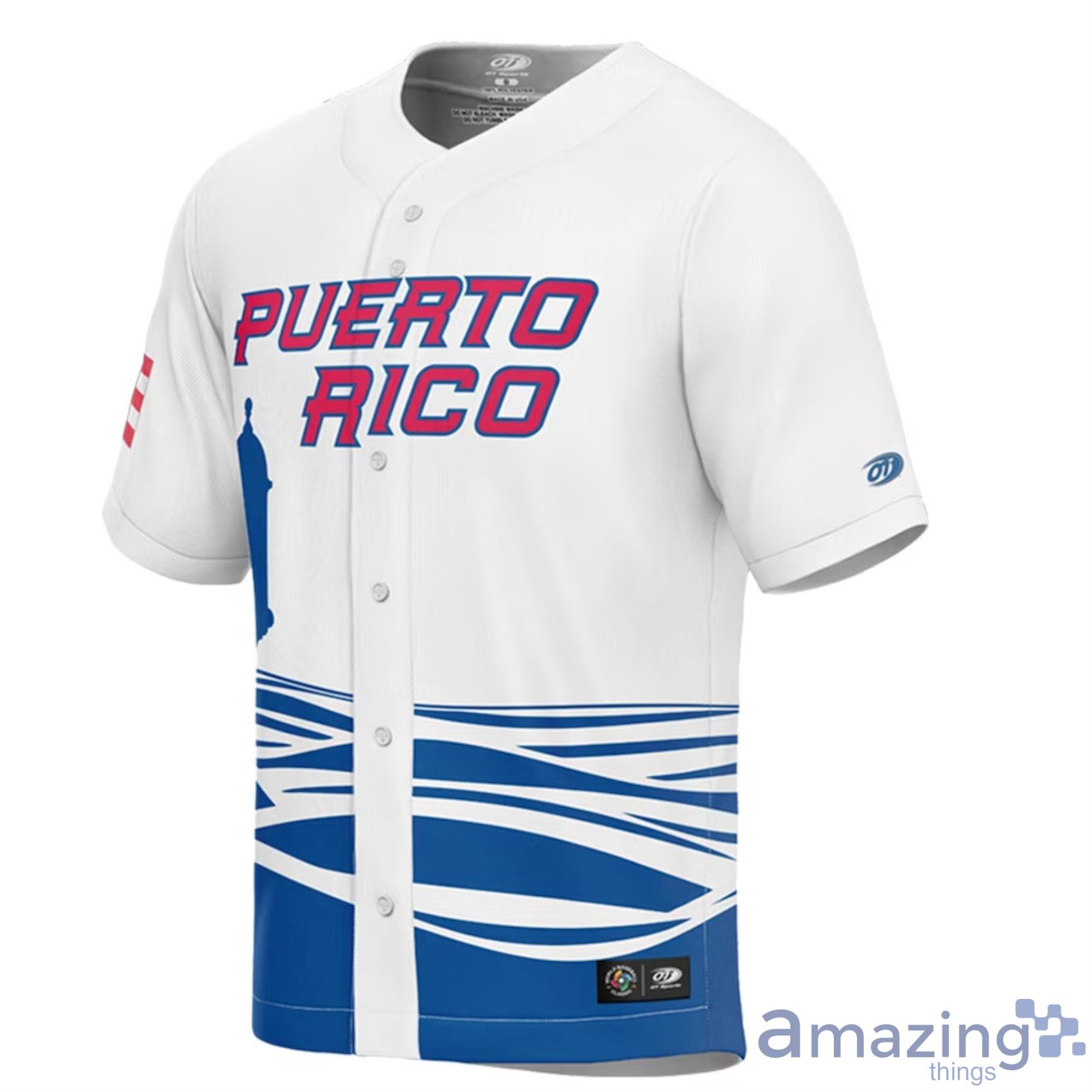 Puerto Rico Baseball Custom Name Baseball Shirt Jersey Shirt S-5XL For Men  Women
