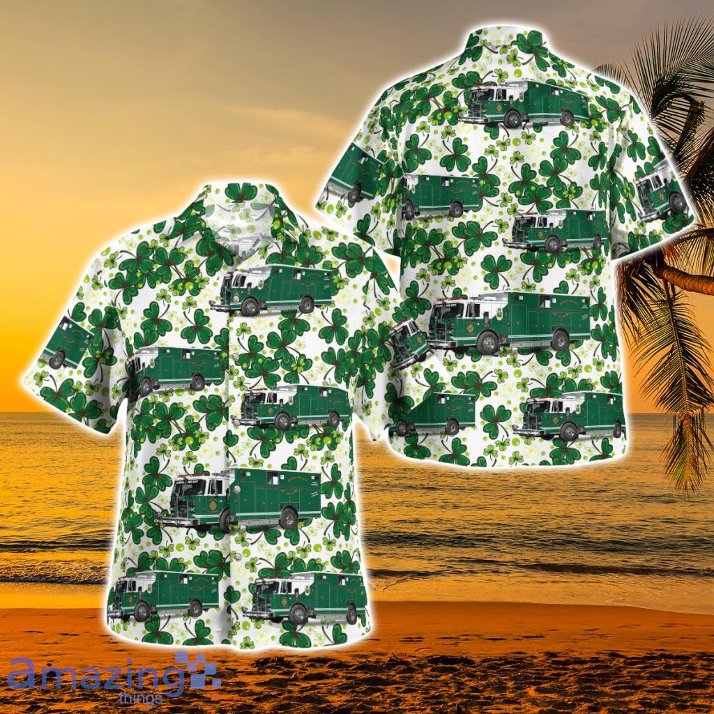 Renovo Fire Department, Pennsylvania Saint Patrick's Day Hawaiian Shirt - Renovo Fire Department, Pennsylvania Saint Patrick's Day Hawaiian Shirt