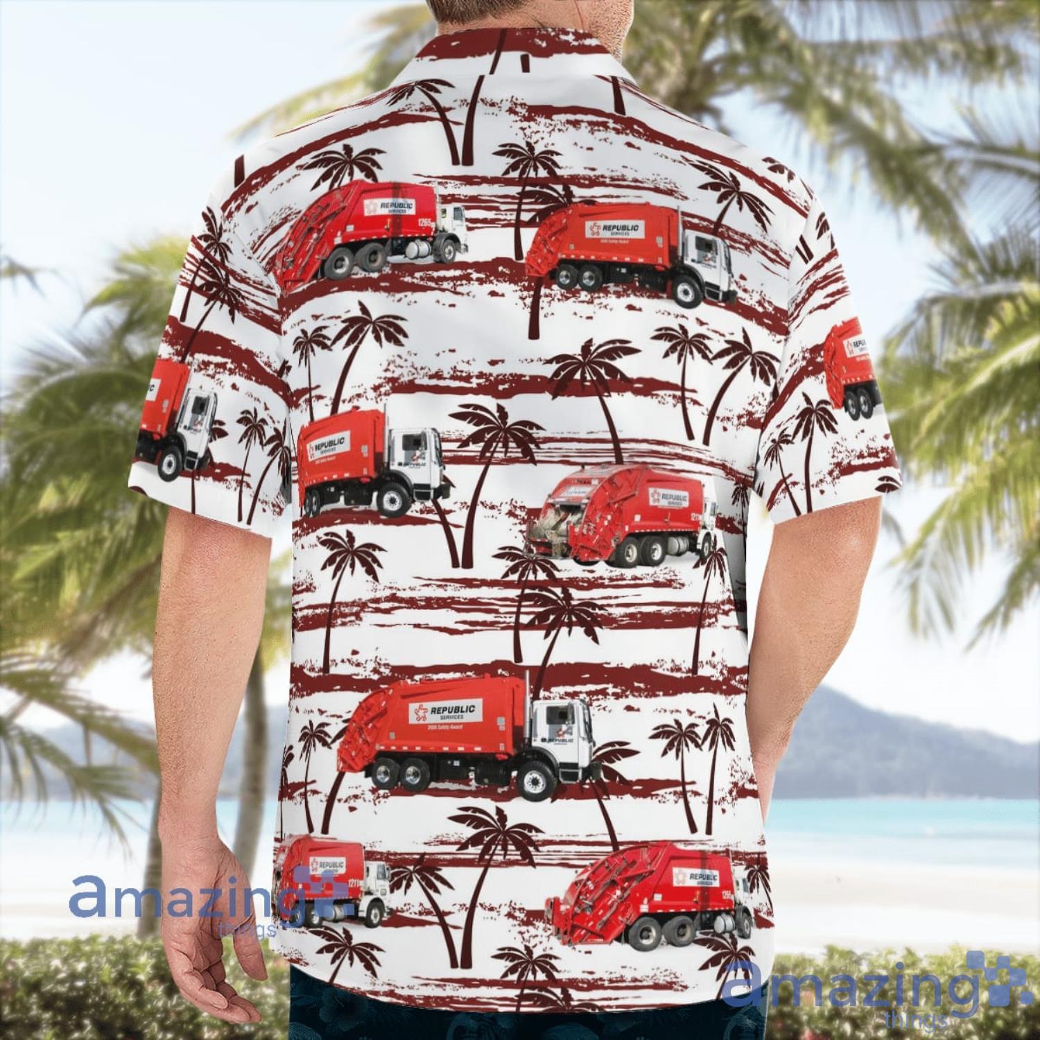 Republic Services 1211 Aloha Hawaiian Shirt Summer Gift image Republic Services 1211 Aloha Hawaiian Shirt Summer Gift Product Photo 3